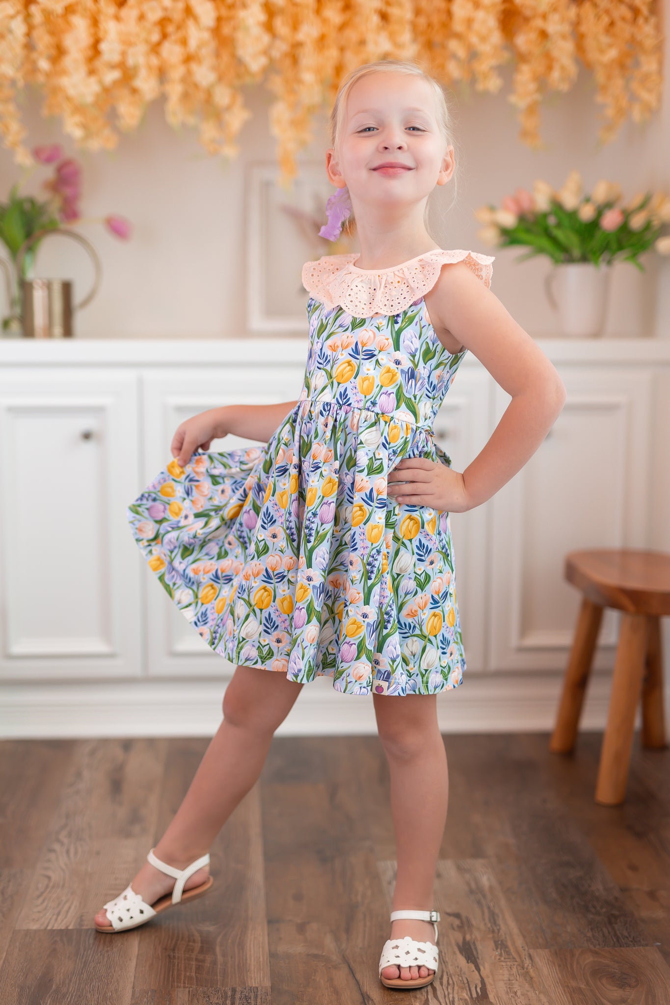 Penelope Dress - Twinkle Tulips