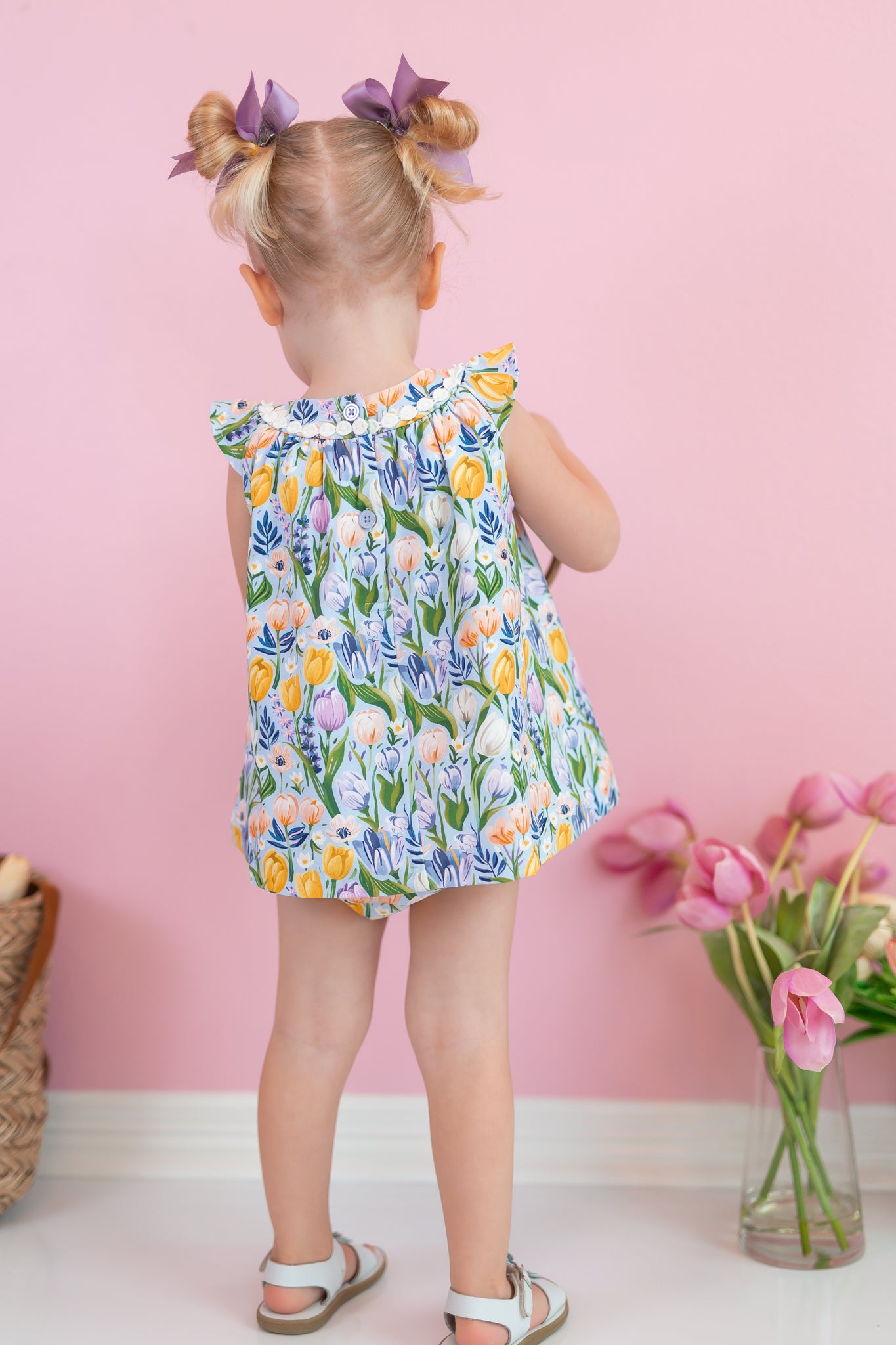 Bubble Romper - Twinkle Tulips