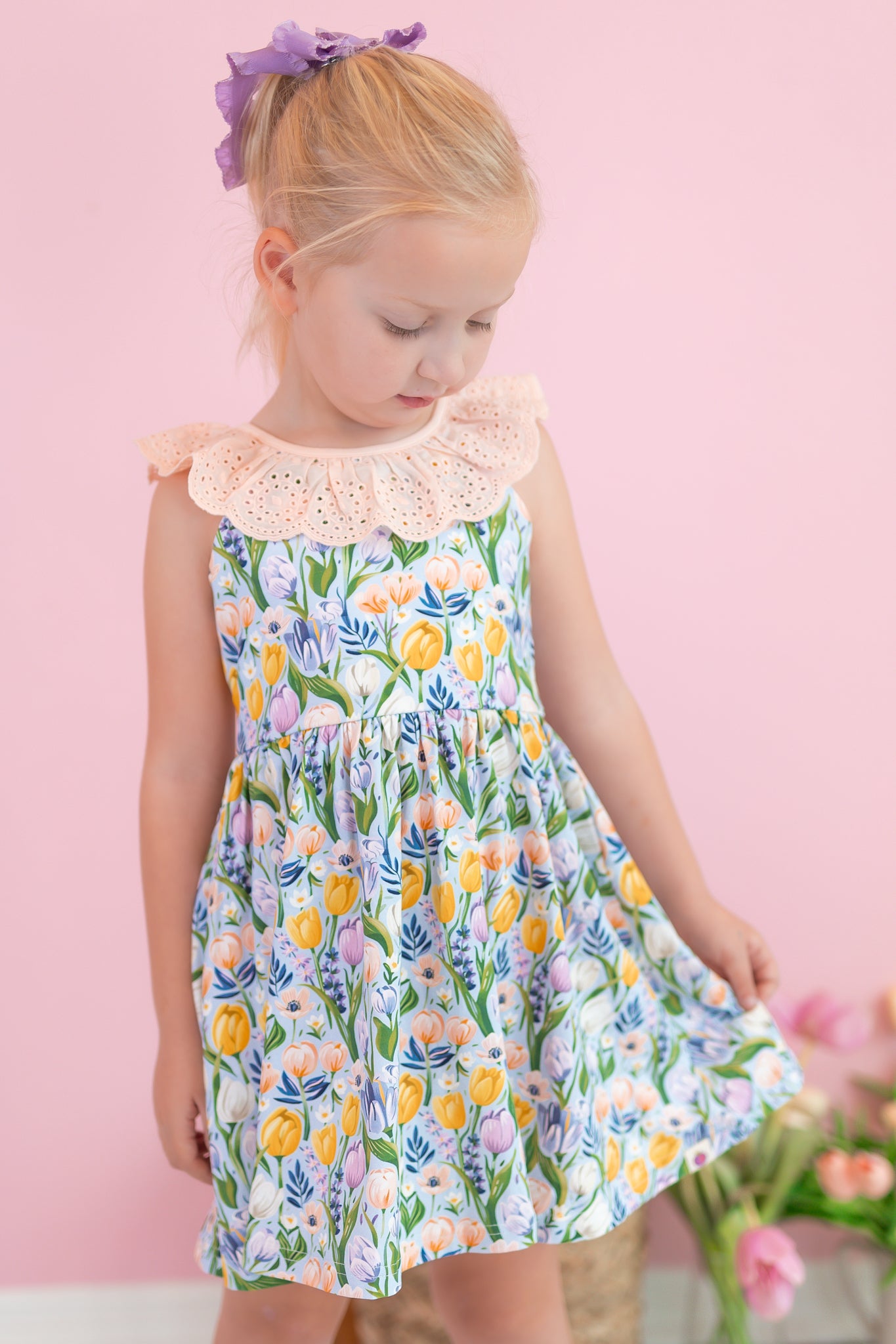 Penelope Dress - Twinkle Tulips