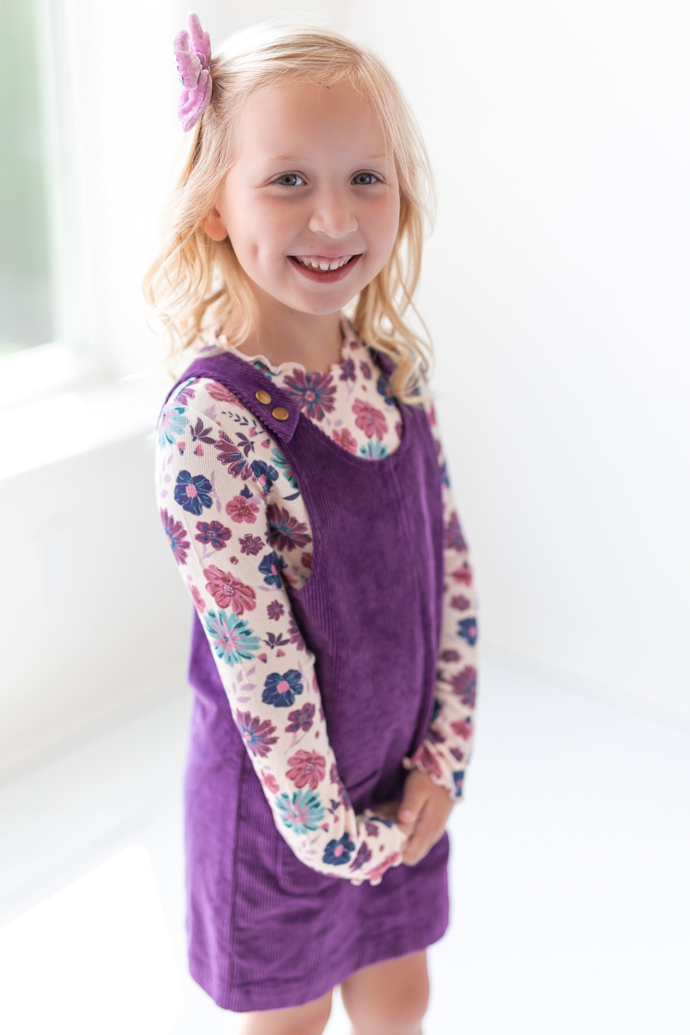 Parker Corduroy Jumper Set - Jewelbloom (Pre-Order)