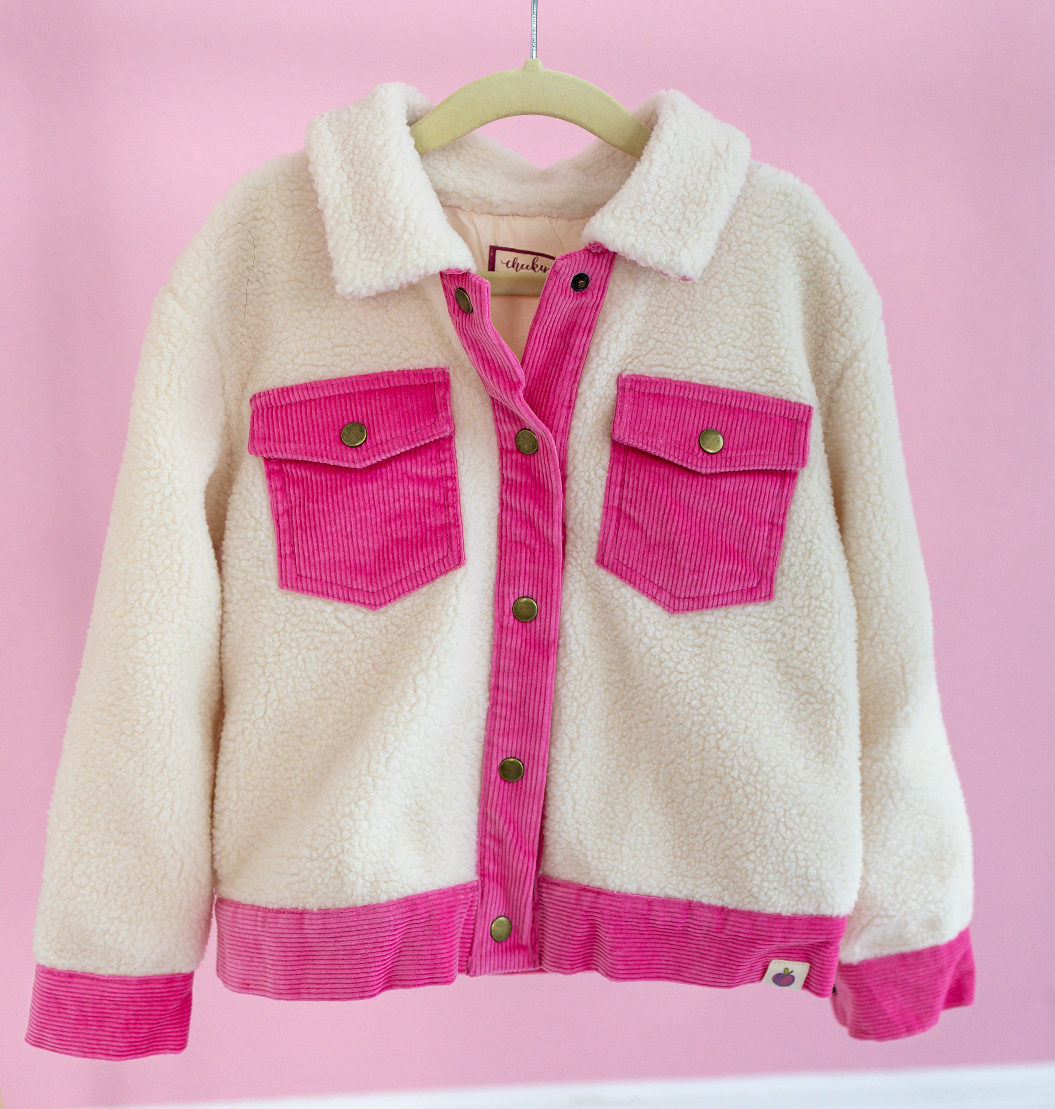 Fleece and Corduroy Jacket - Barbie