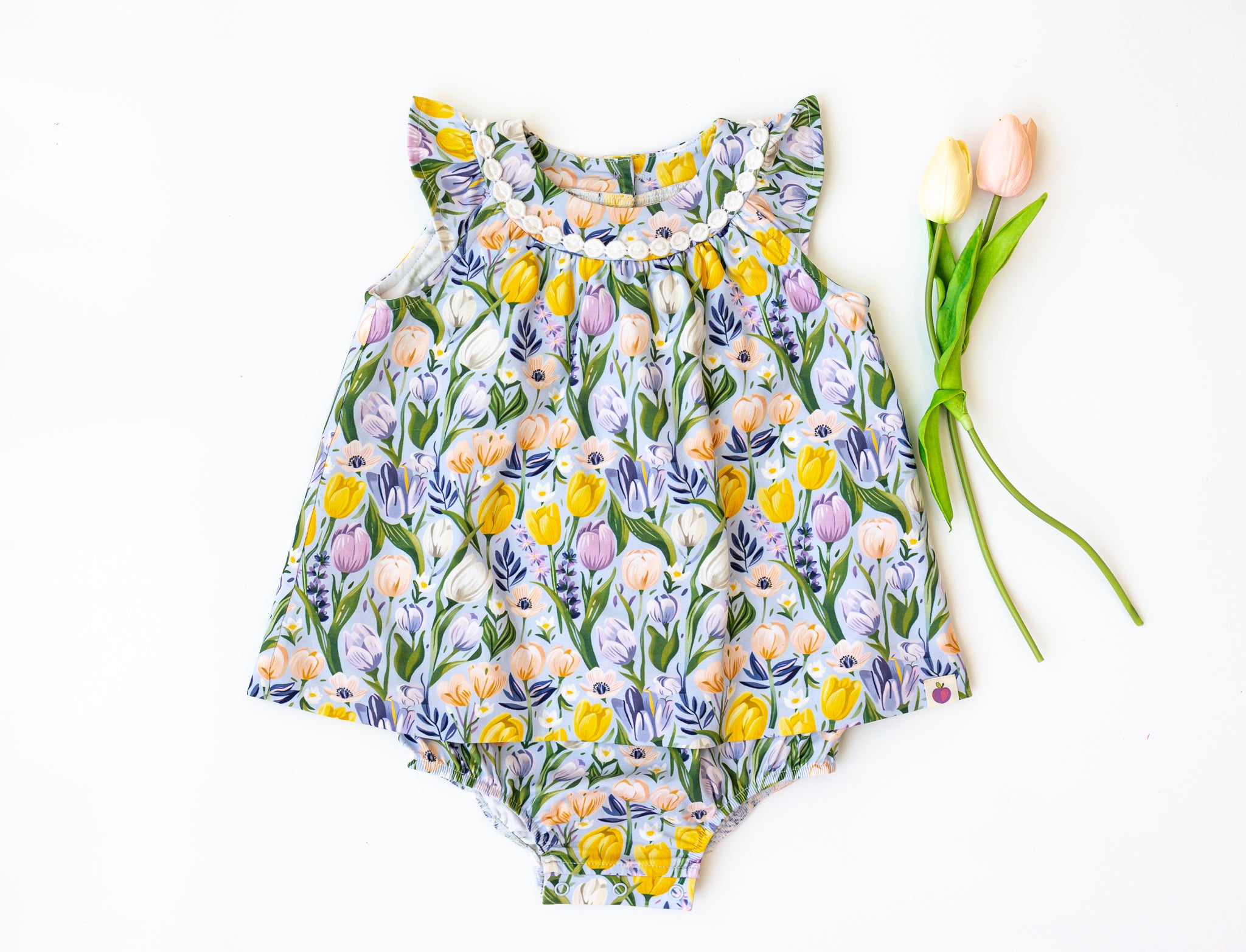 Bubble Romper - Twinkle Tulips