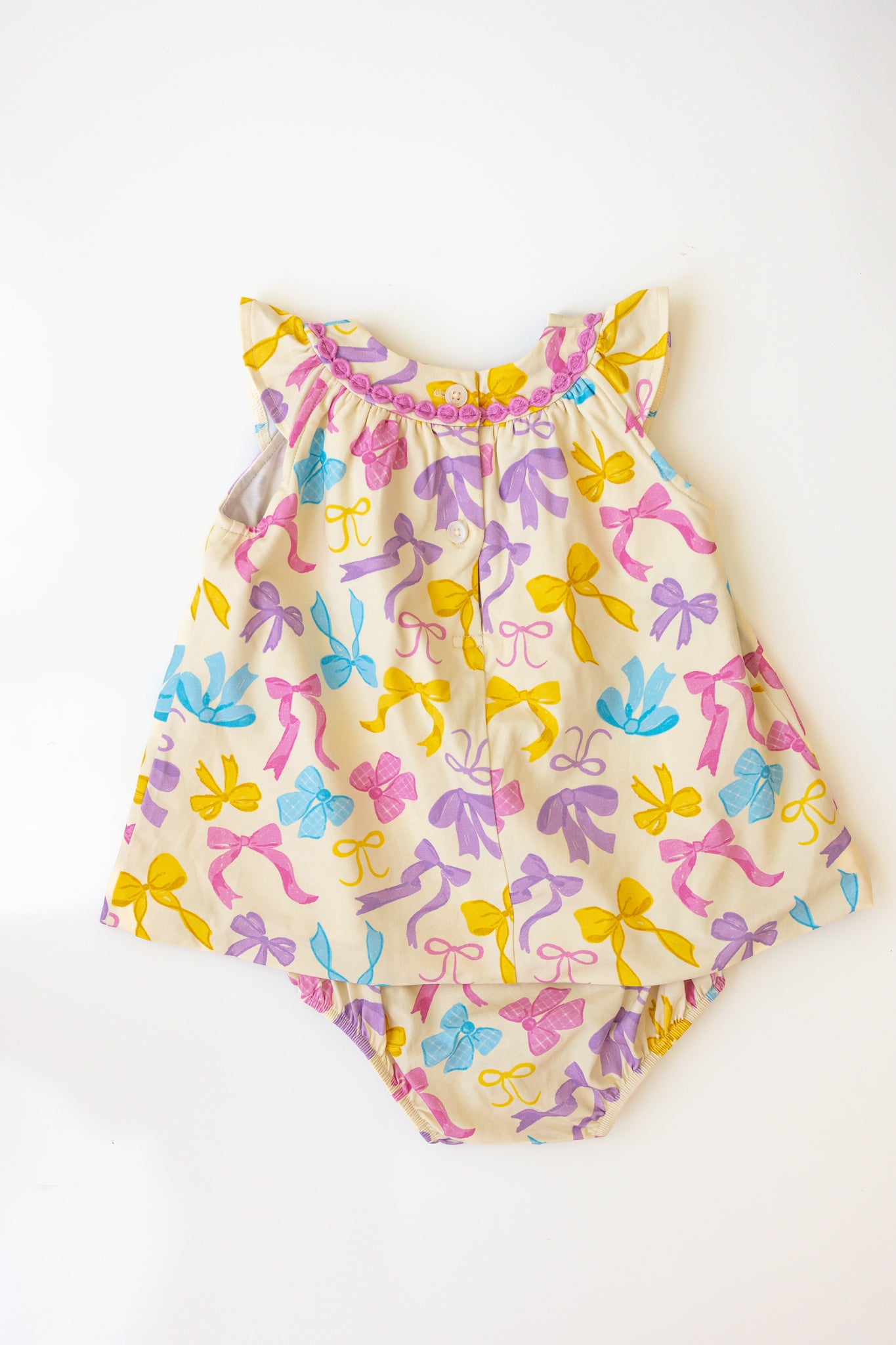 Sage Bubble Romper - Bow Bliss (Pre-Order)