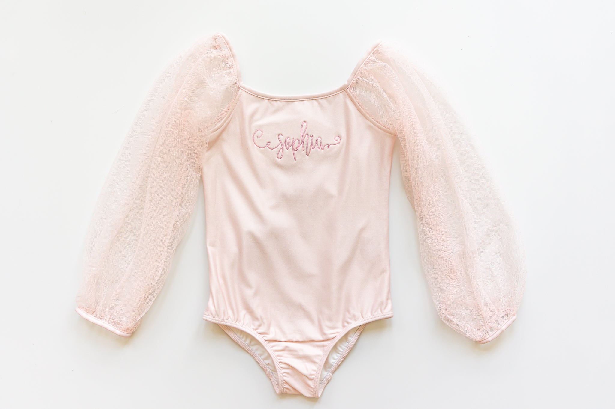 Mesh Long Sleeve Leotard - Pink Bliss – Cheeky Plum