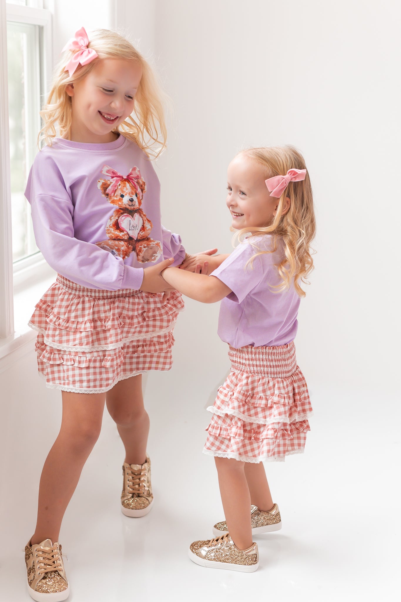 Blair Layer Skirt - Love Check – Cheeky Plum