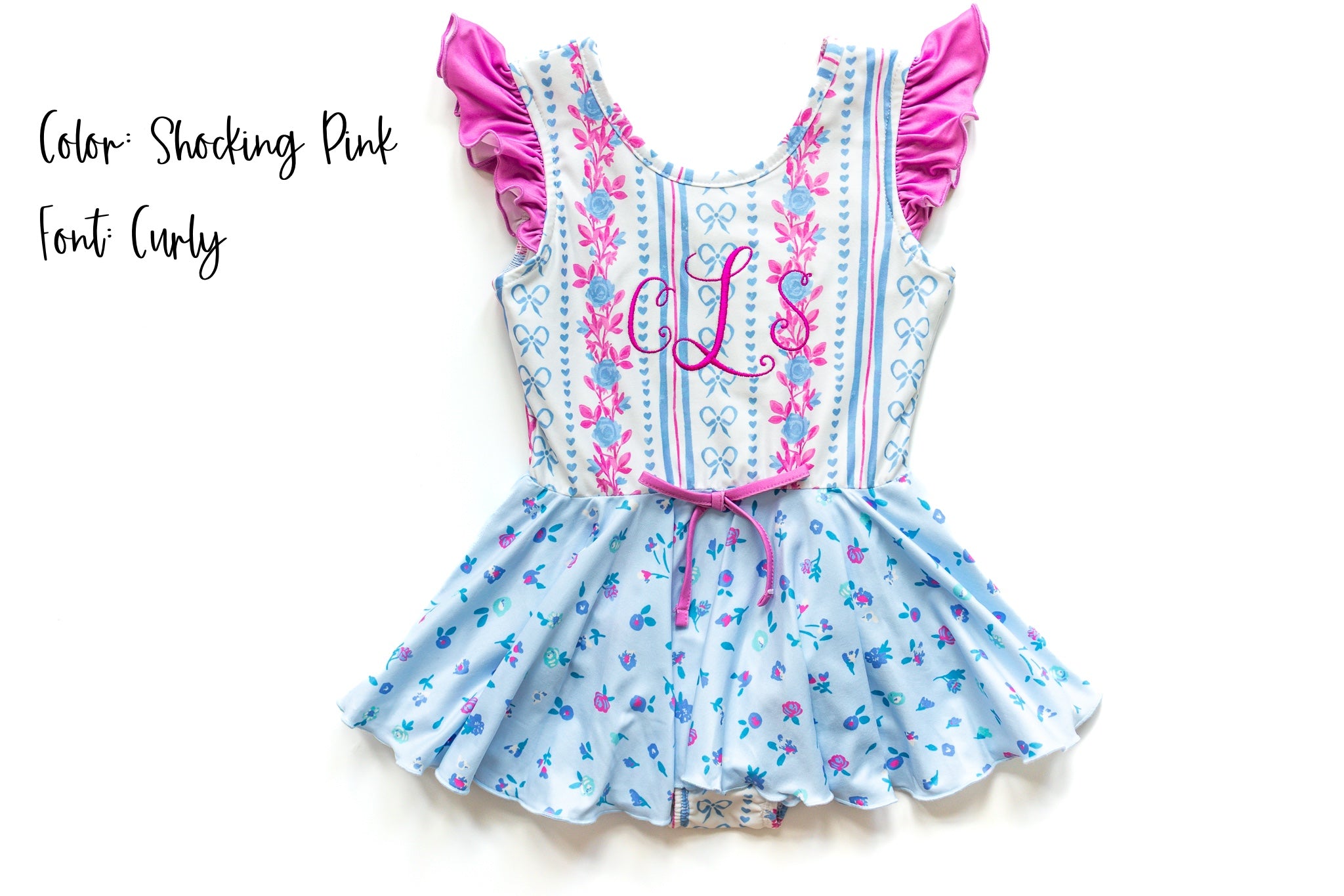 Farrah Leotard - Rosé Ribbon Luxe