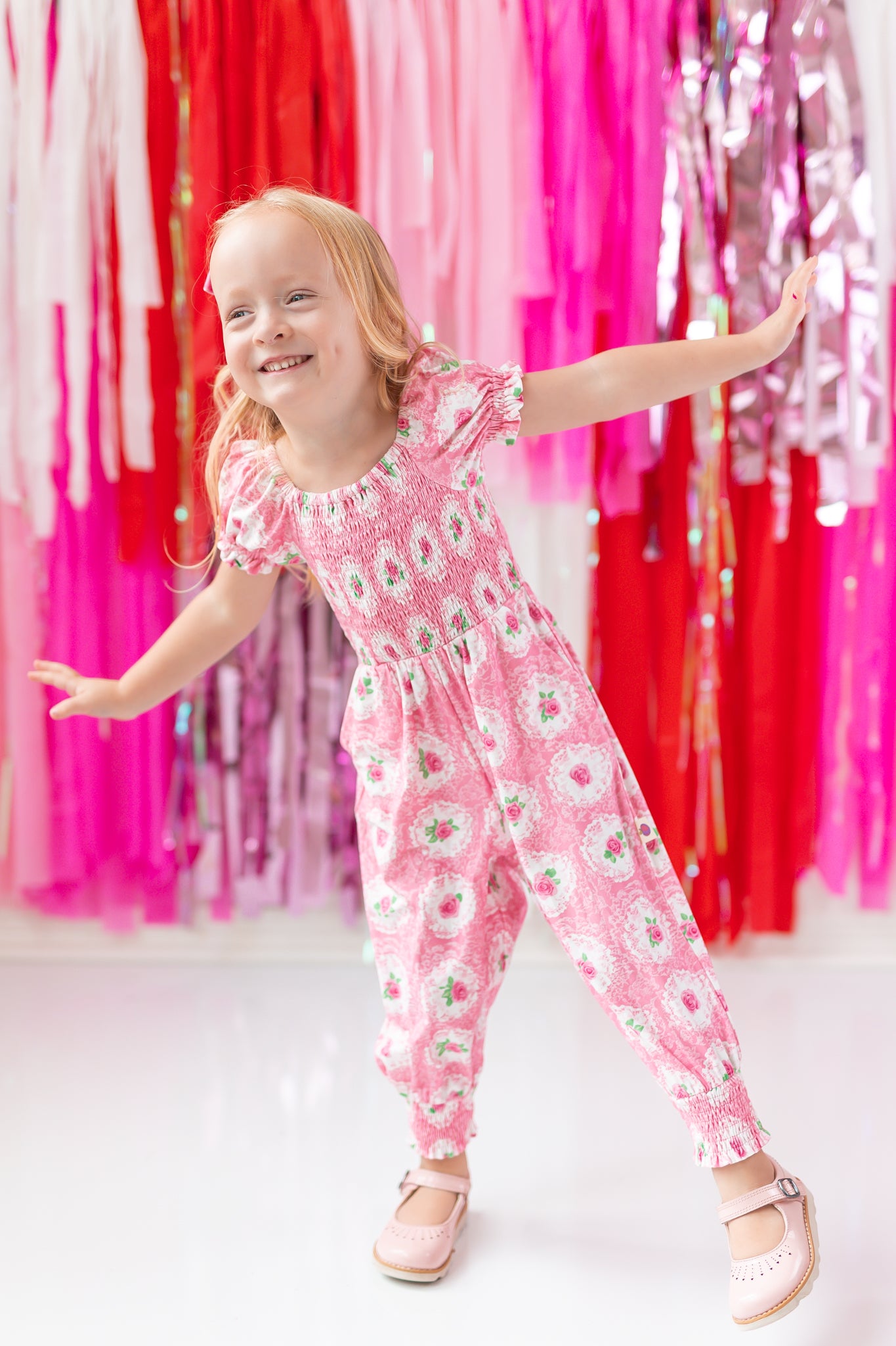 Quinn Romper - Shabby Rose