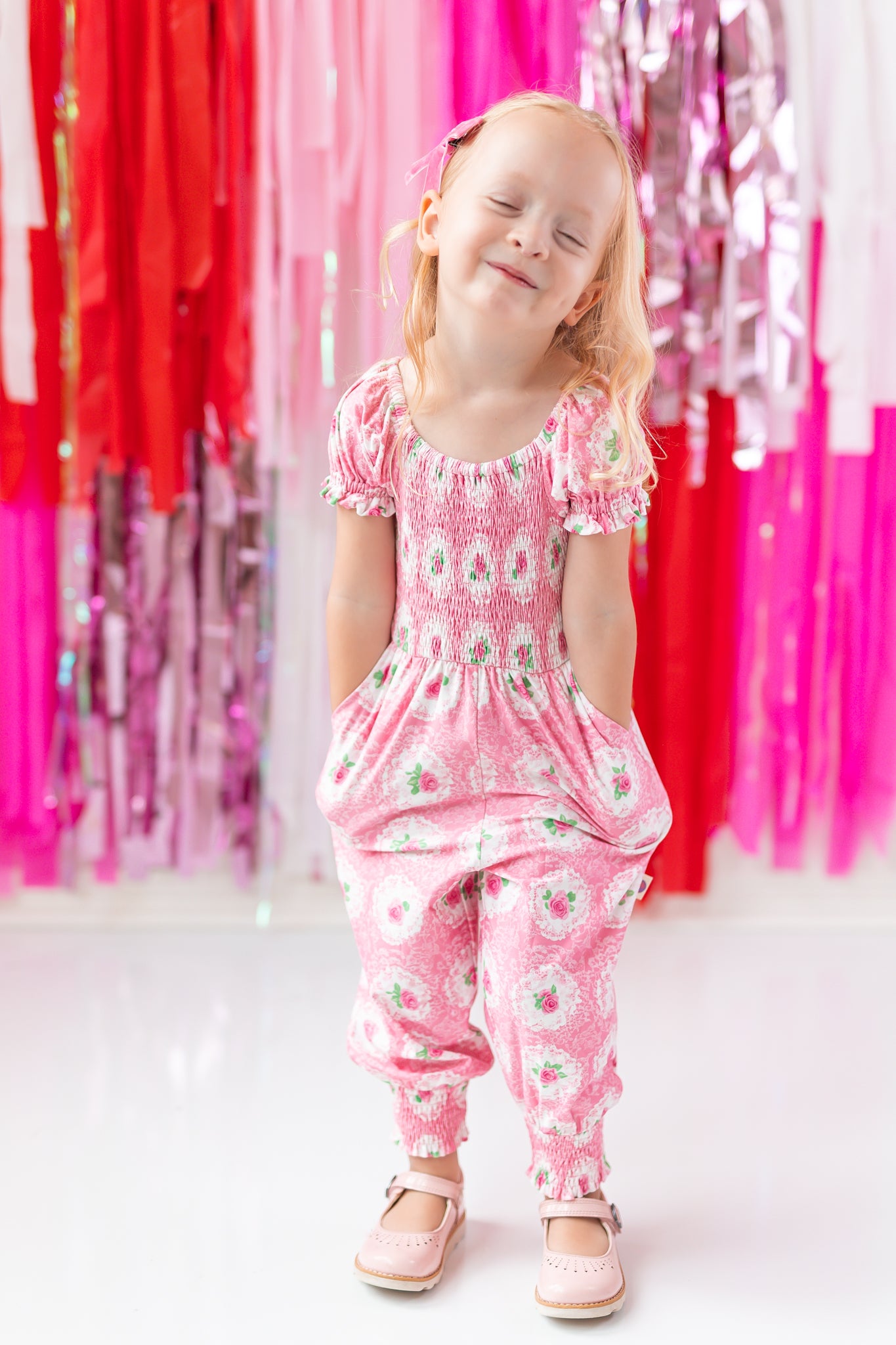 Quinn Romper - Shabby Rose