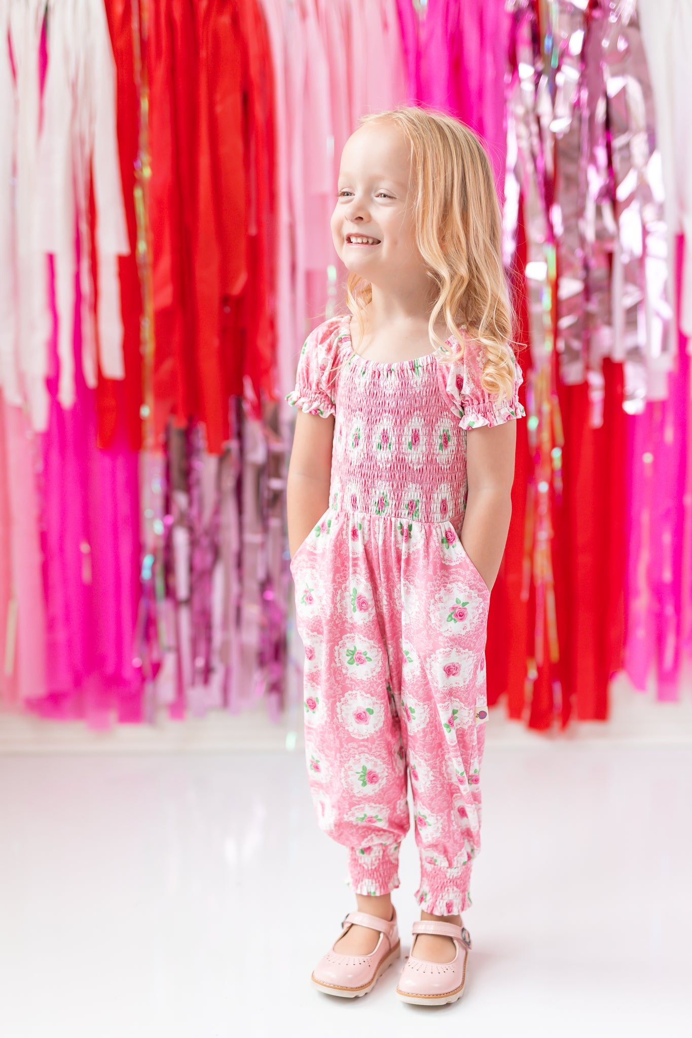 Quinn Romper - Shabby Rose