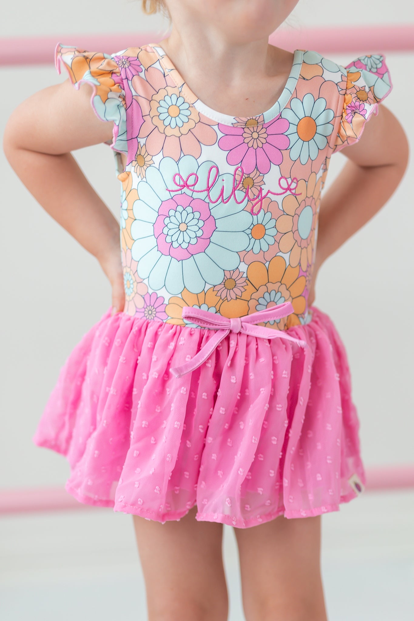 Farrah Clipdot Leotard - Groovy Gal – Cheeky Plum