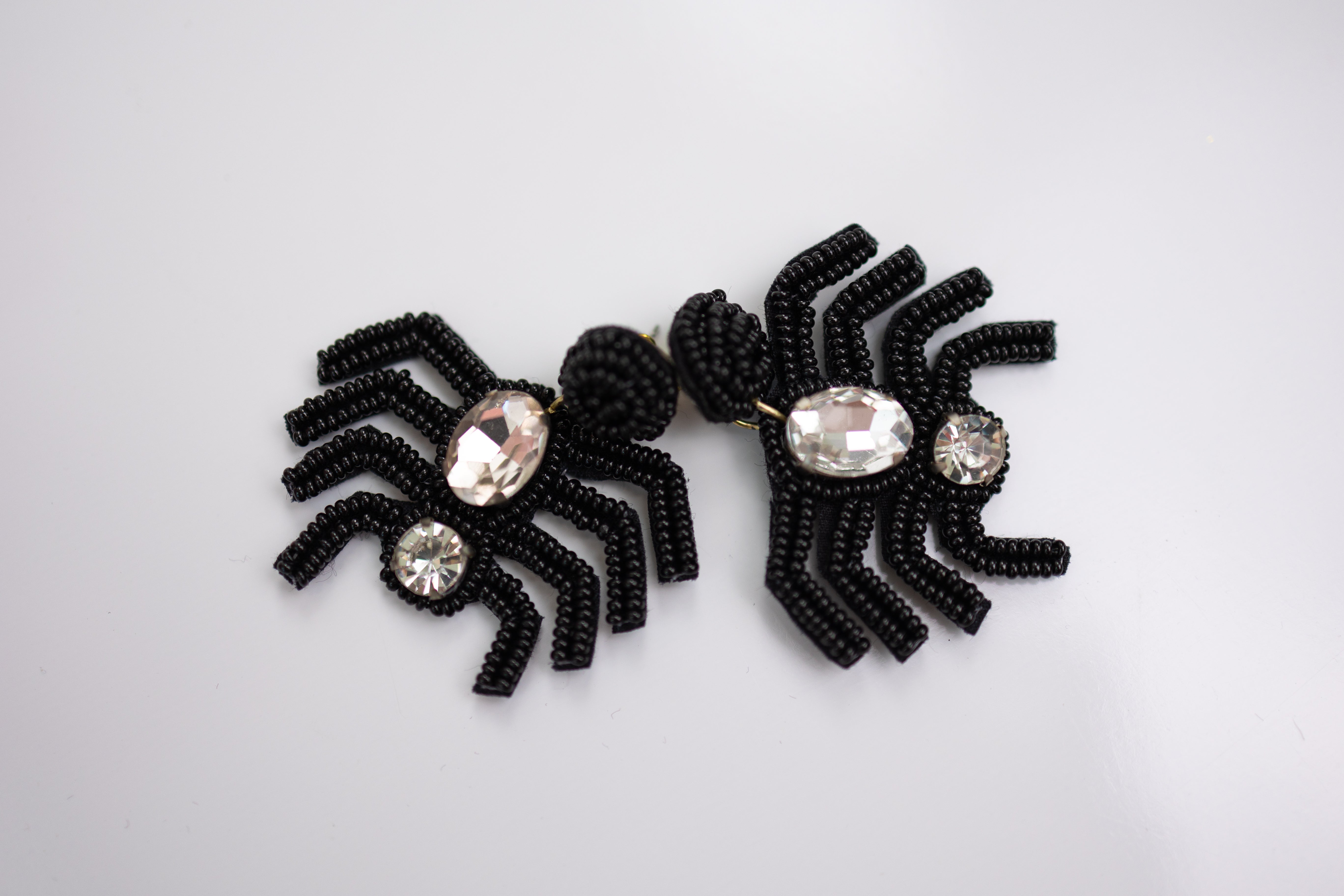 Beaded Earrings - Spider Sparkle