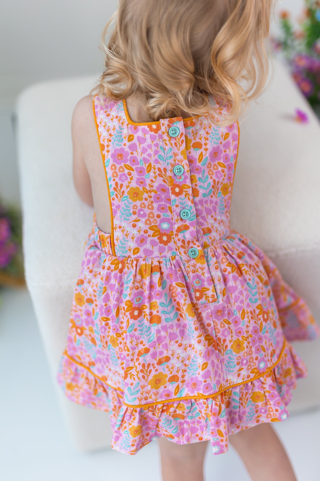 Hazel Bubble Romper - Pink Papaya Parade (Pre-Order)