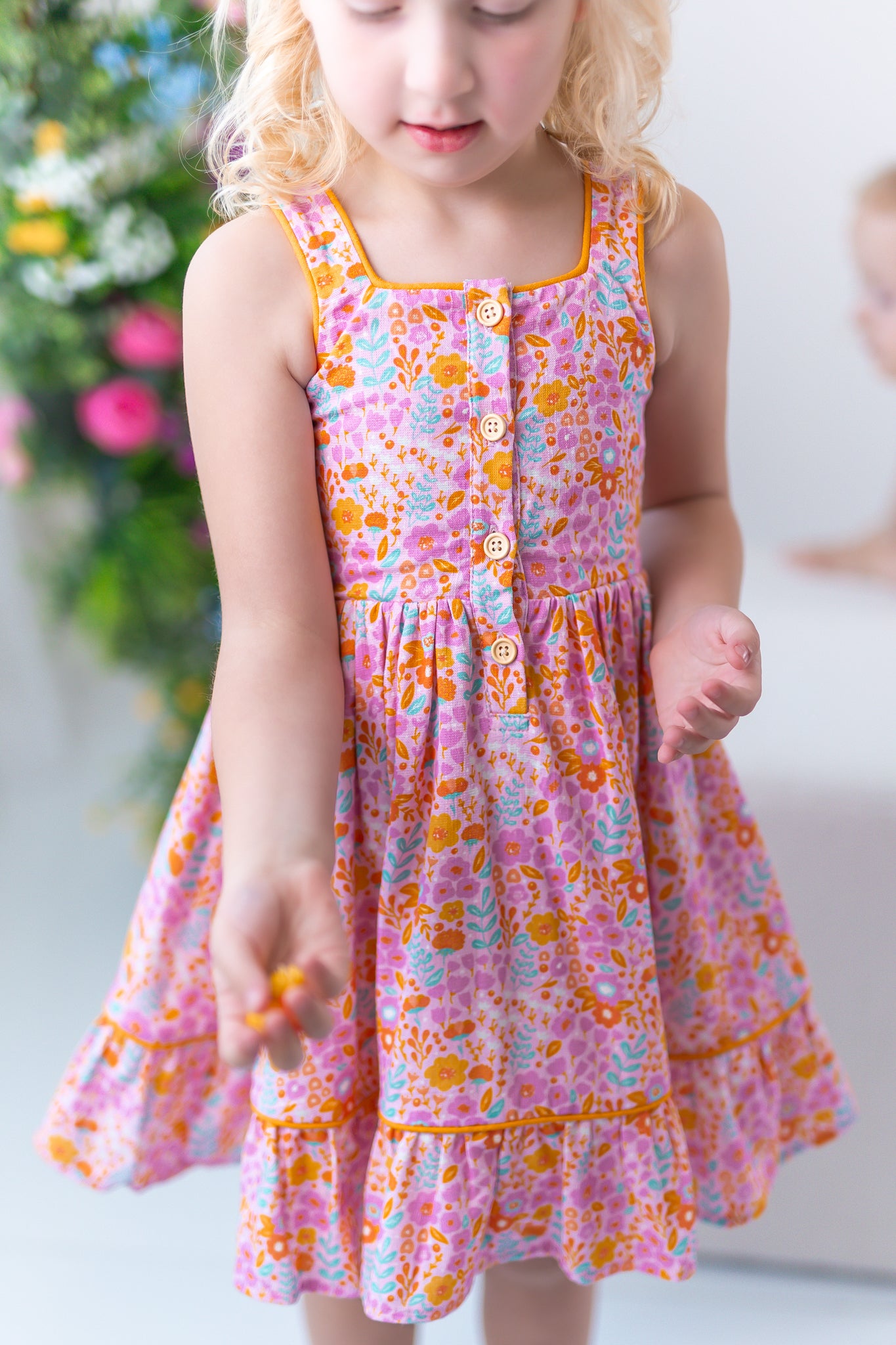 Elara Knit Dress - Pink Papaya Parade (Pre-Order)