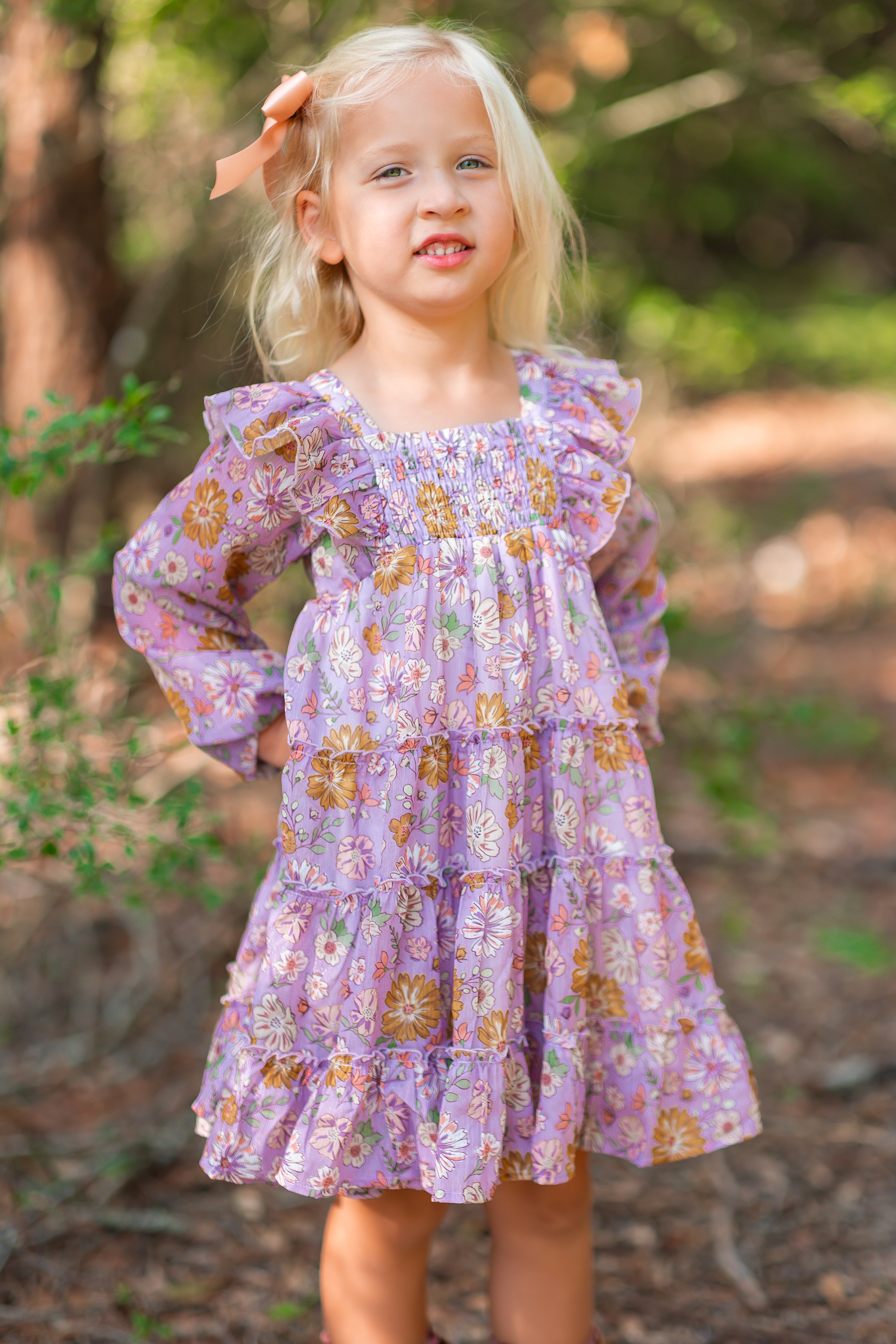 Brielle Shimmer Dress - Purple Majesty