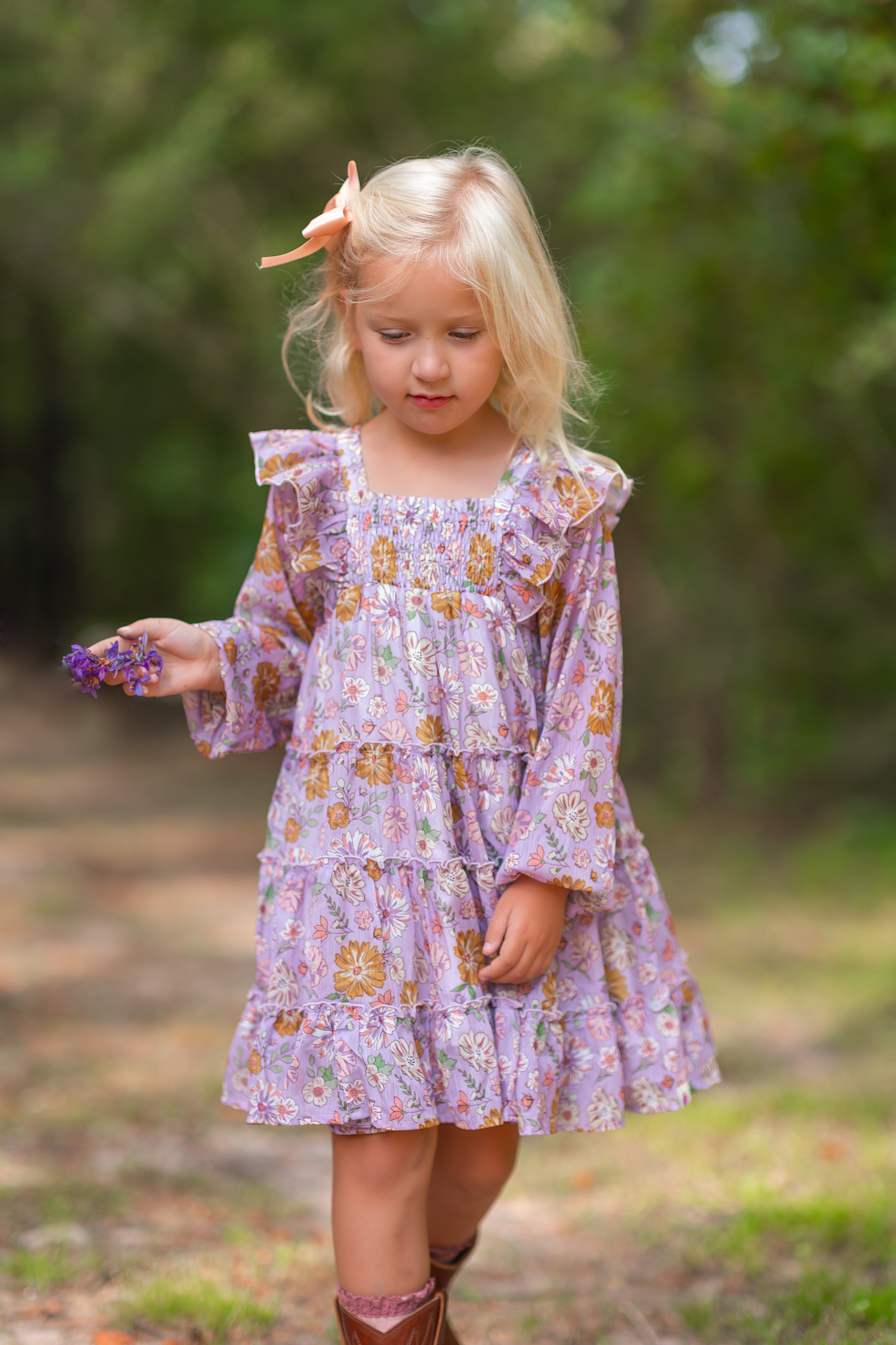 Brielle Shimmer Dress - Purple Majesty