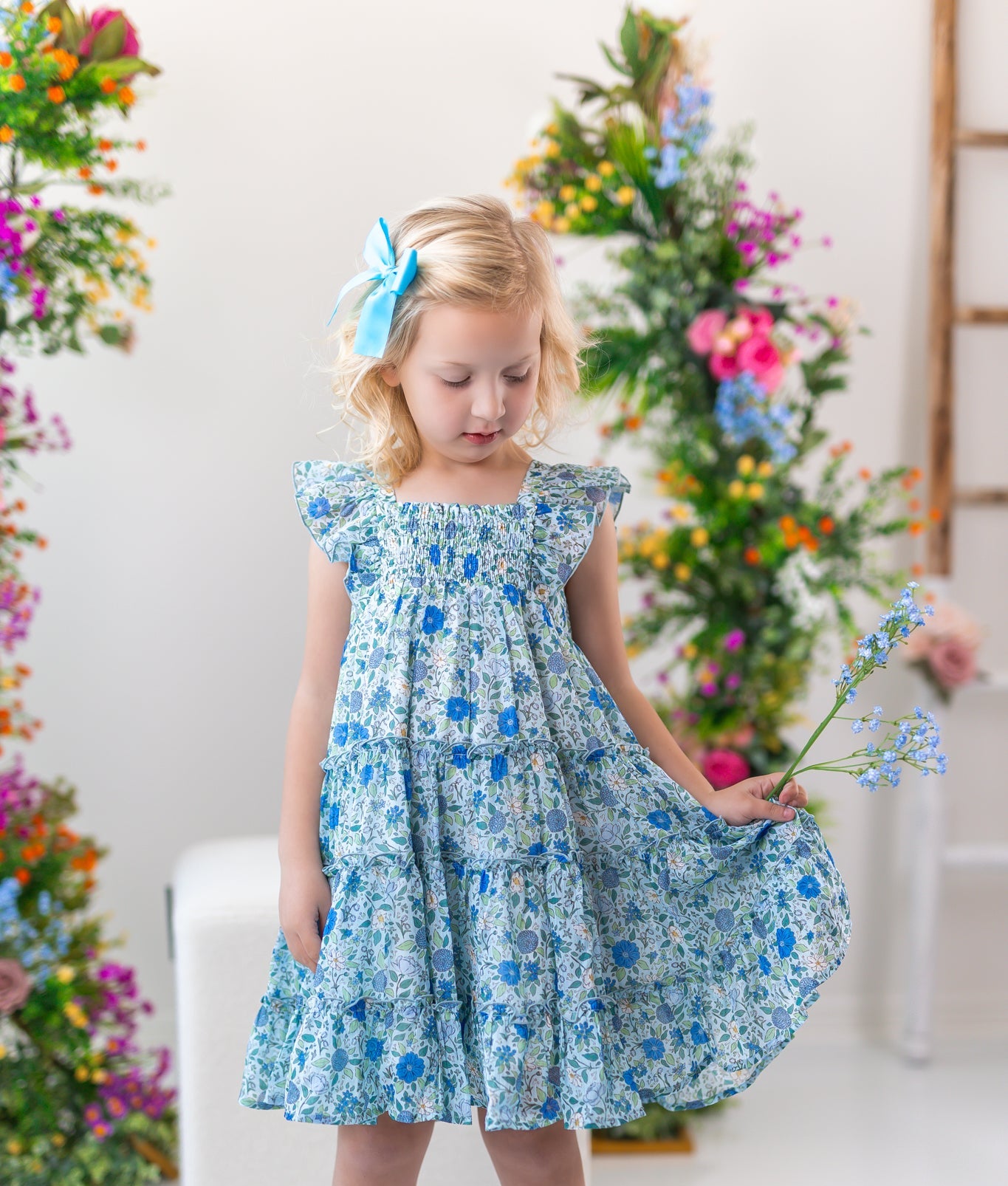 Brielle Dress - Cerulean Dreams