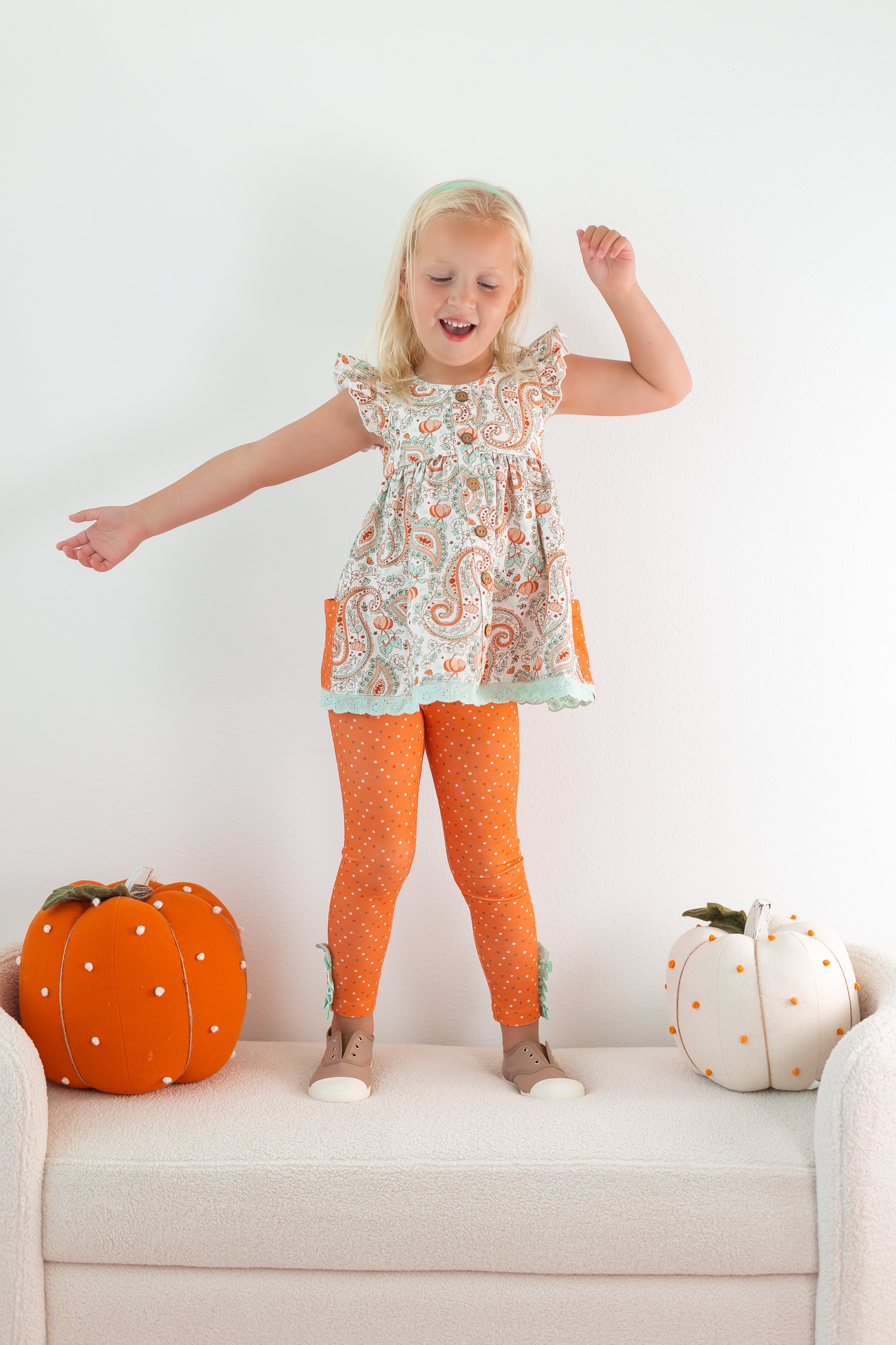 Cora Play Set - Paisley Pumpkin Delight