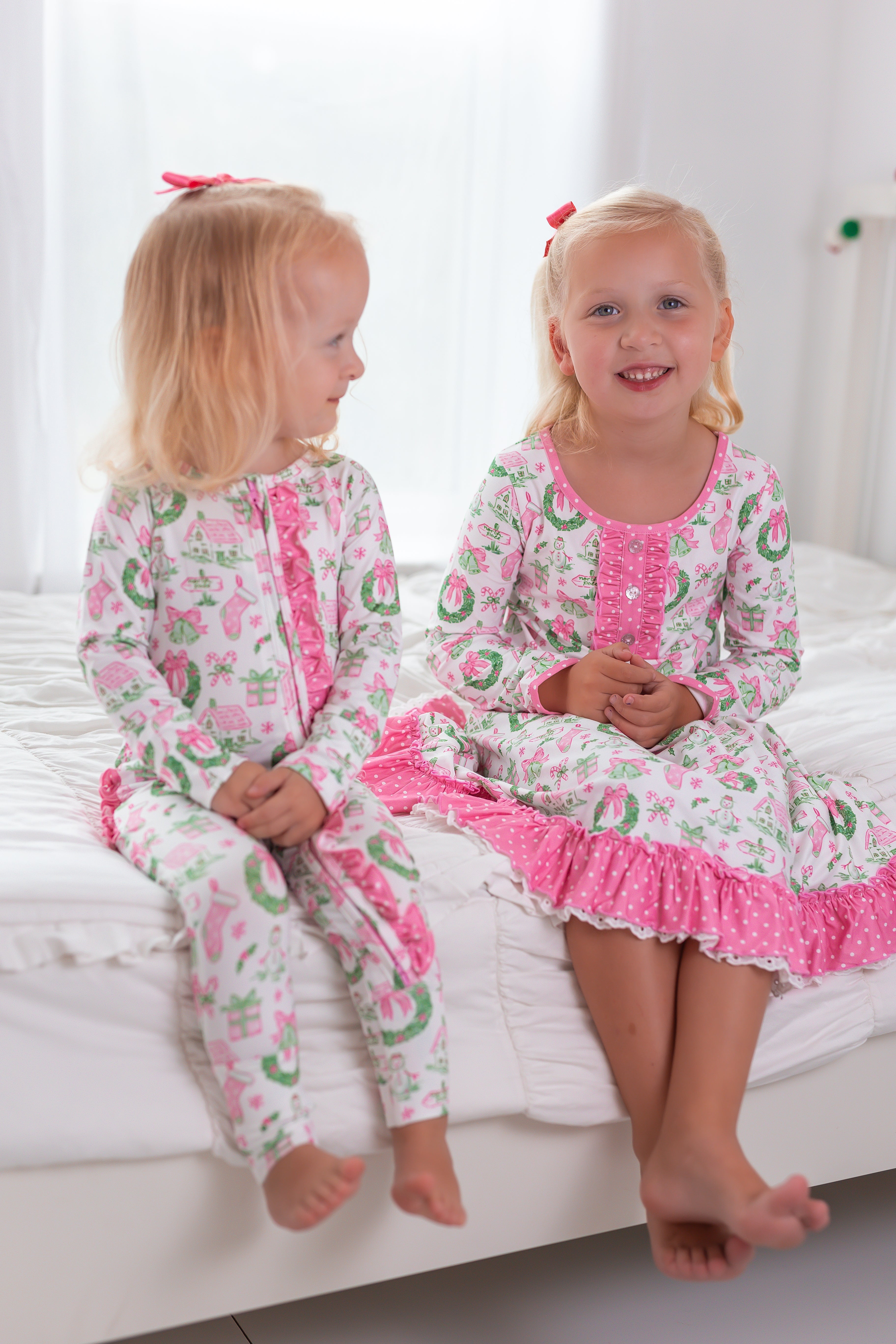 Loungewear Gown - Little Pink Christmas (PRE-ORDER)