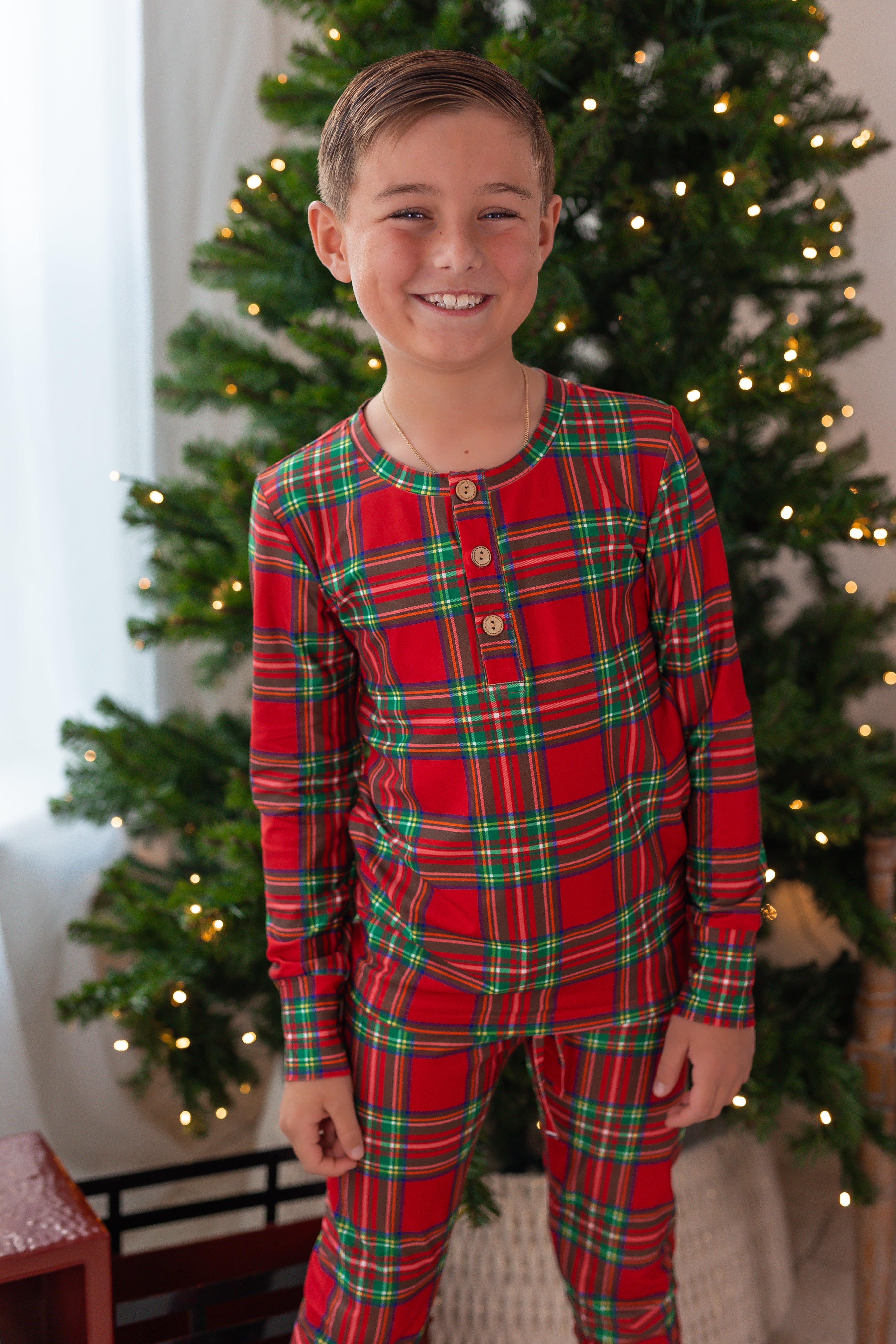 Boy's Loungewear Set - Retro Reindeer Charm