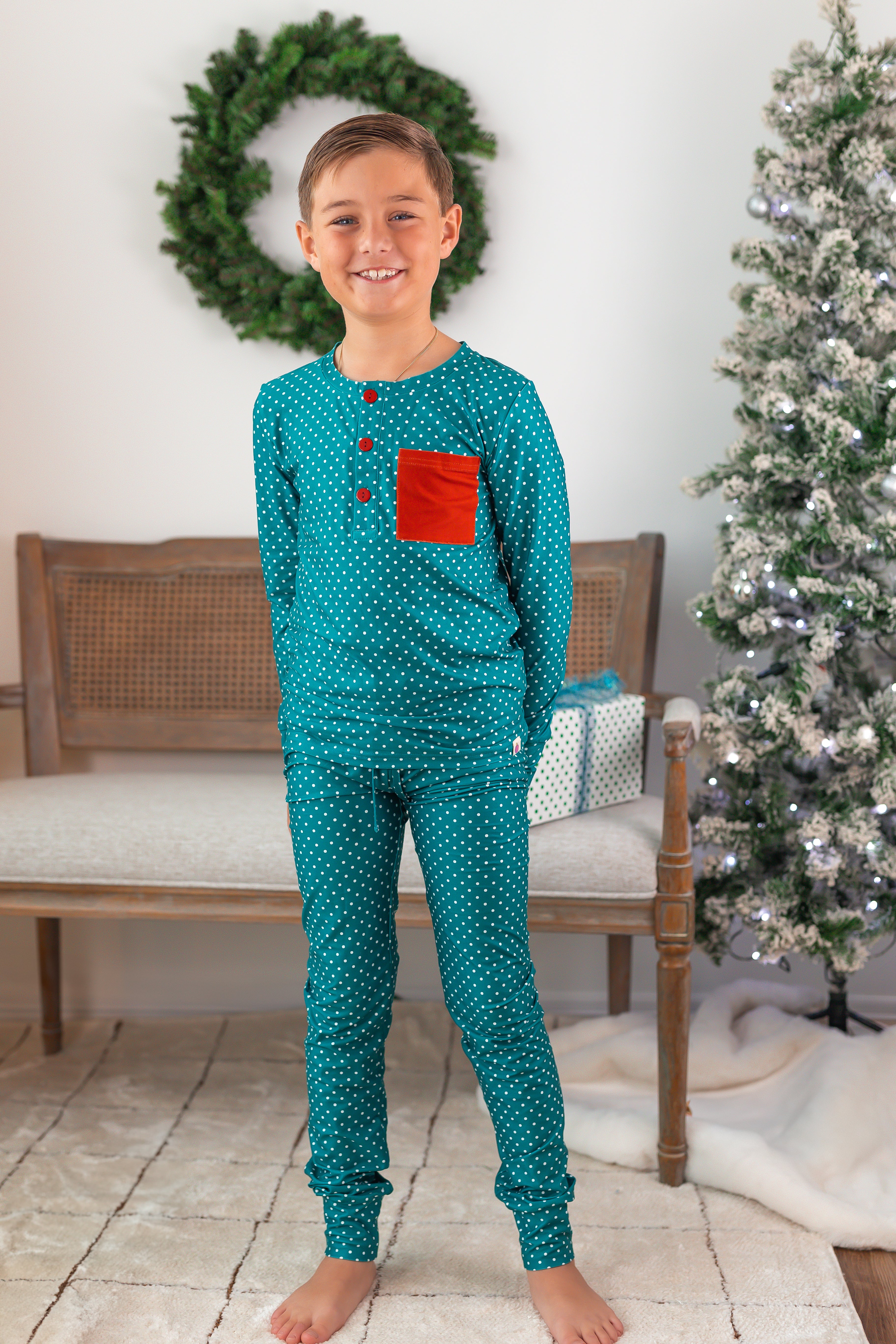 Boy's Loungewear Set - Trellis Tidings (PRE-ORDER)