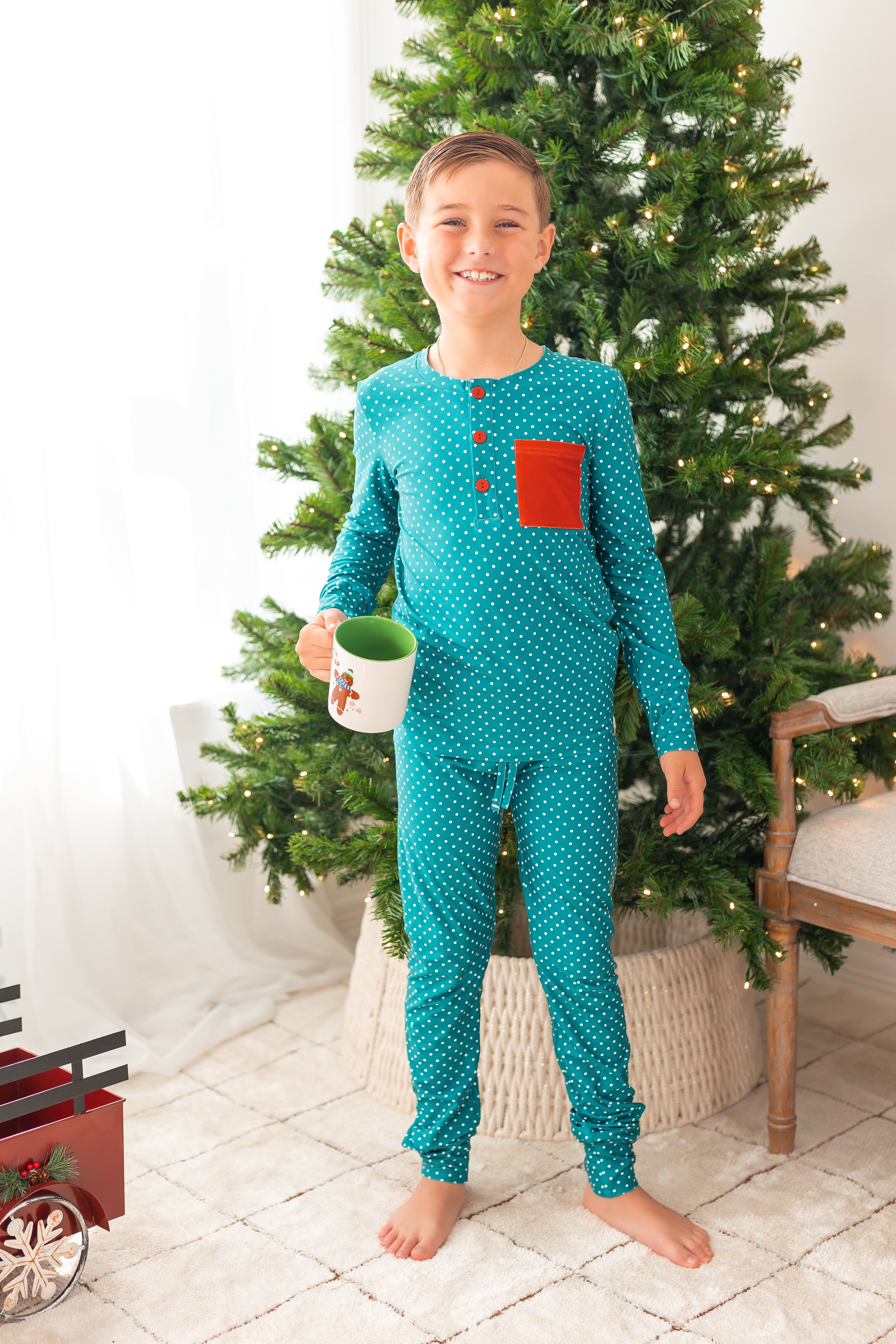 Boy's Loungewear Set - Trellis Tidings