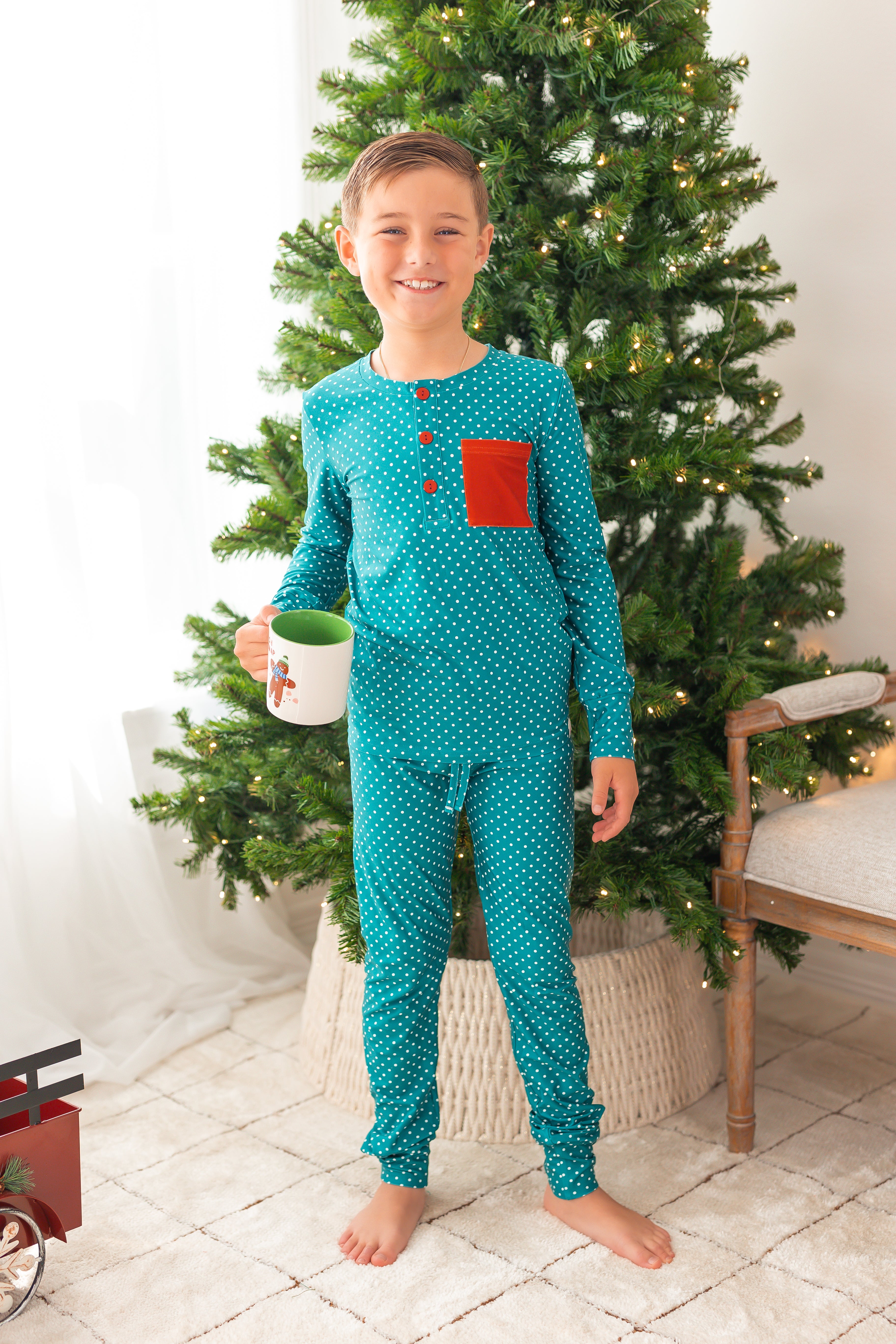 Boy's Loungewear Set - Trellis Tidings