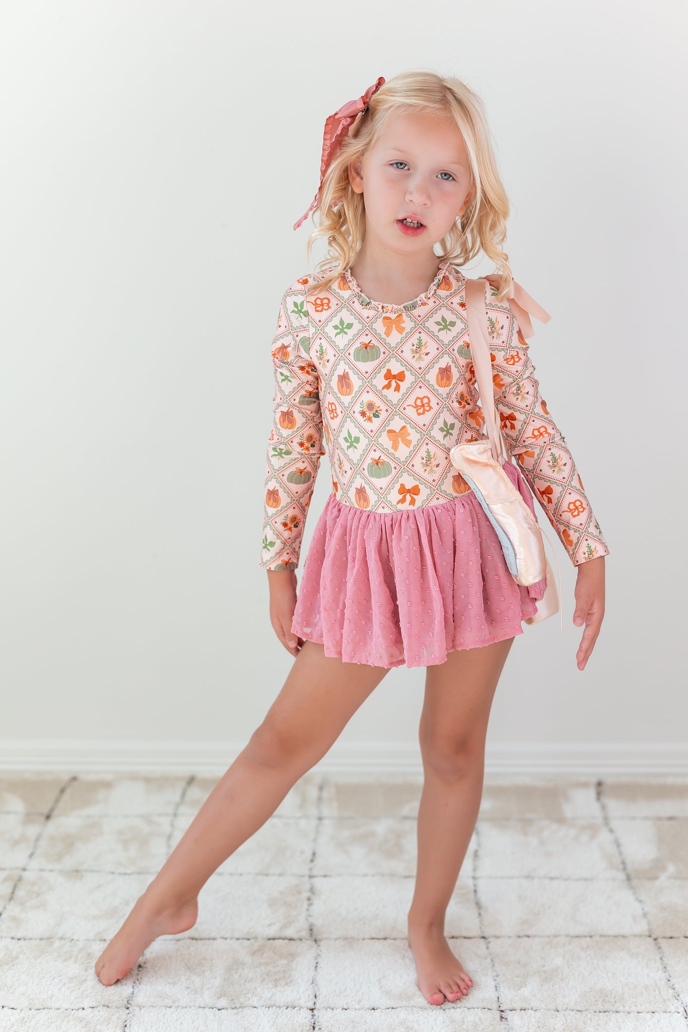 Farrah Clipdot Leotard - Heirloom Harvest (Pre-Order)