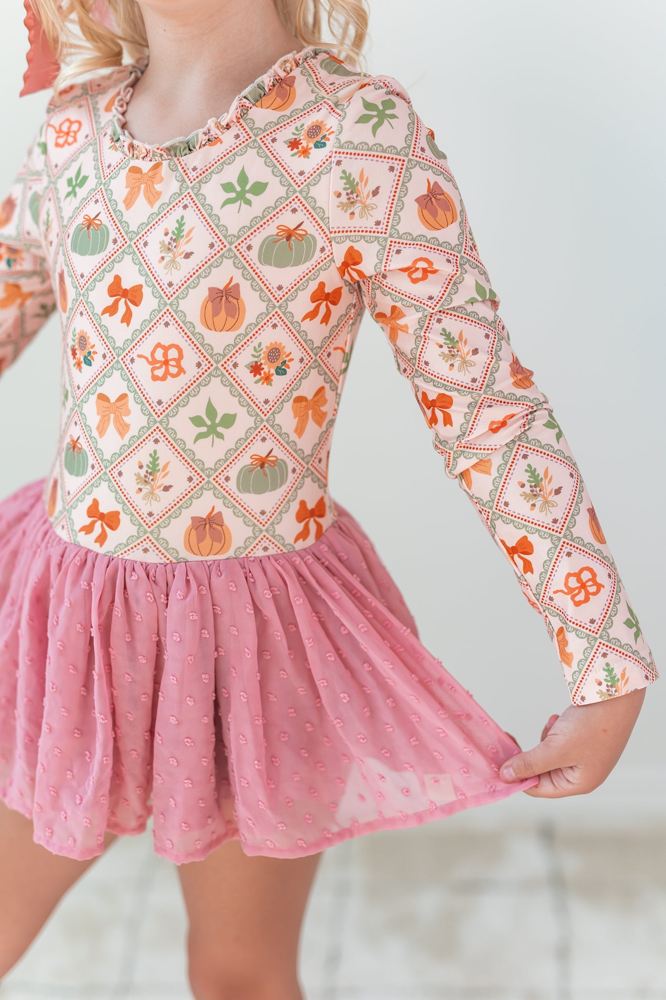 Farrah Clipdot Leotard - Heirloom Harvest (Pre-Order)