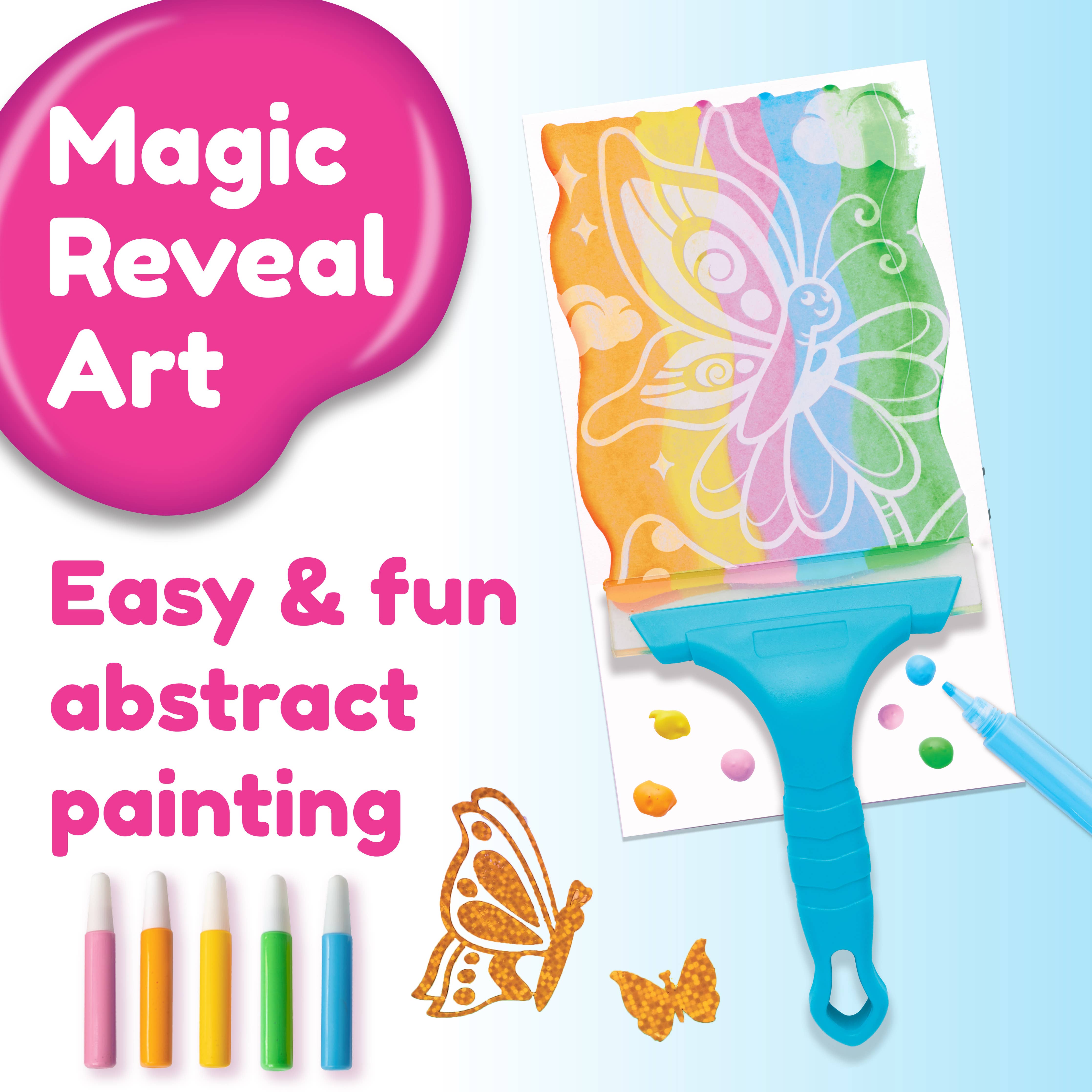 Squeegeez Magic Reveal Art Butterfly Paint Set