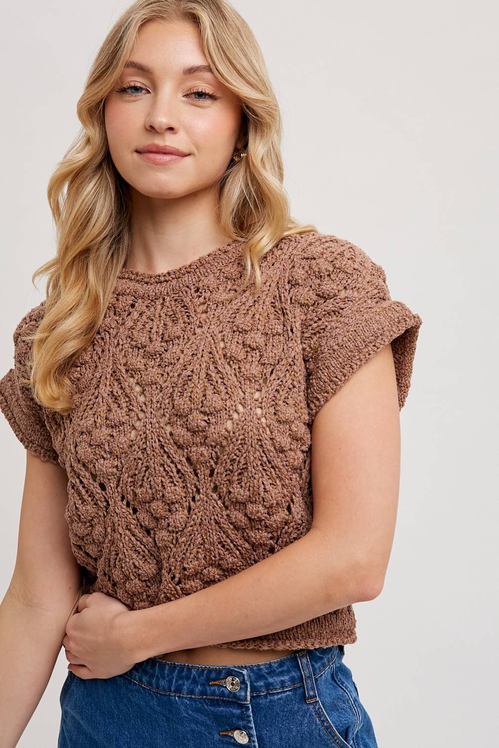 Women's Knit Sweater - Mocha