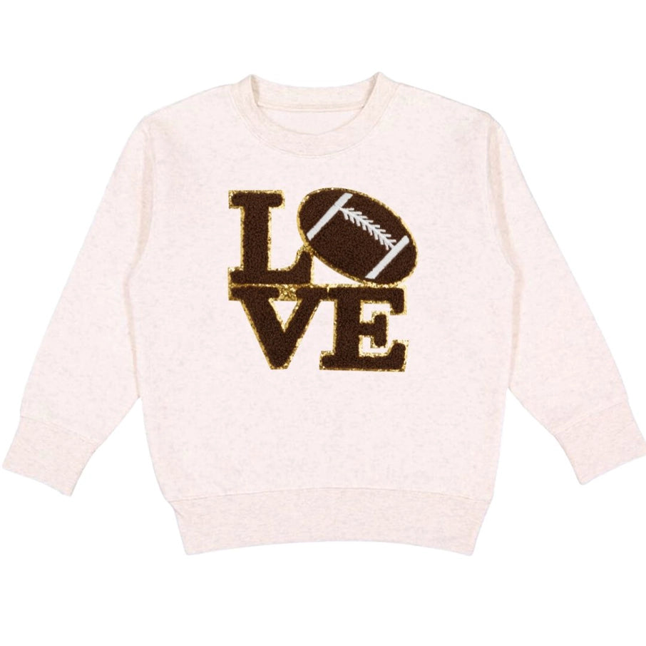 Sweet Wink Sweater - Football Love Patch