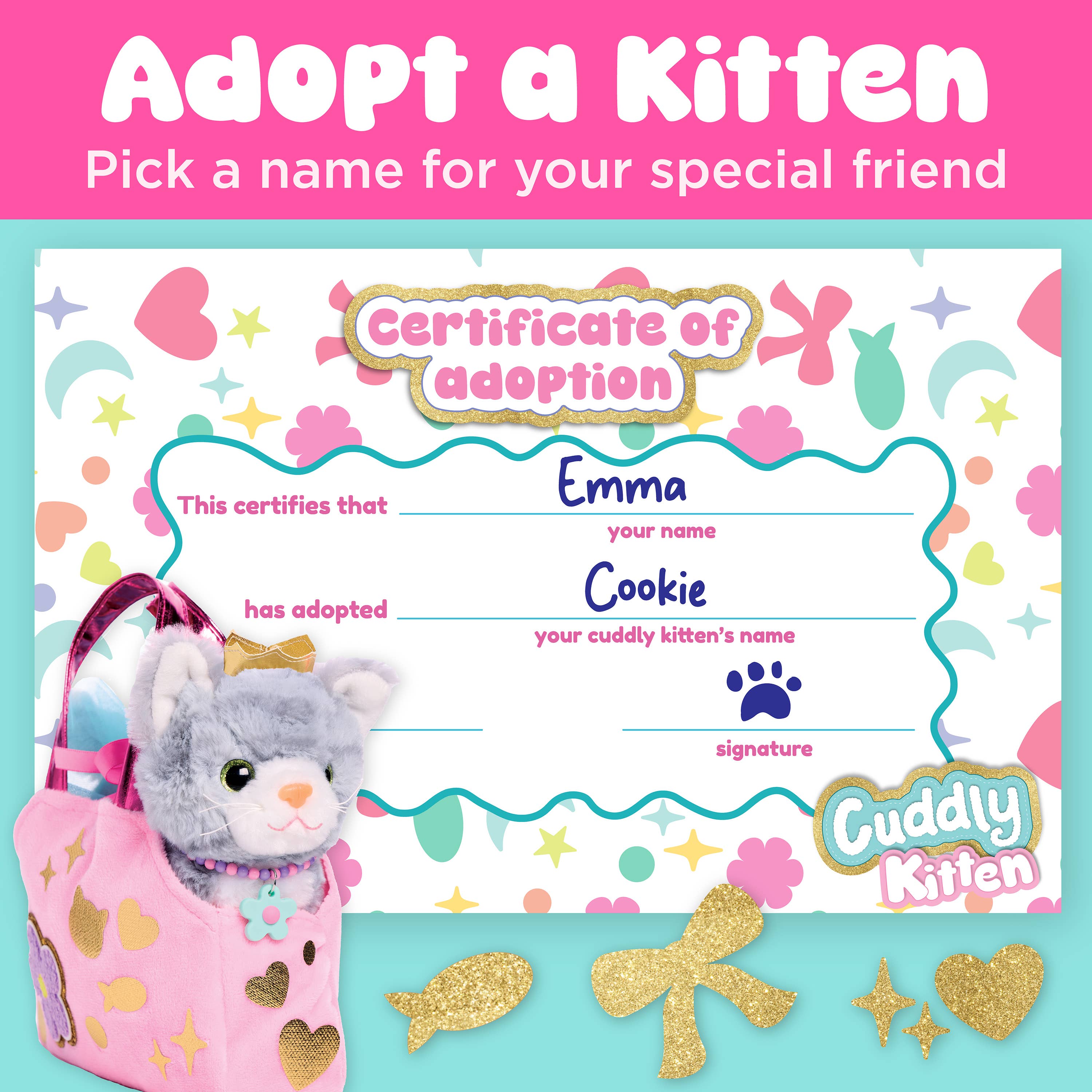 Decorate a Cuddly Kitten DIY Craft Kit for Kids