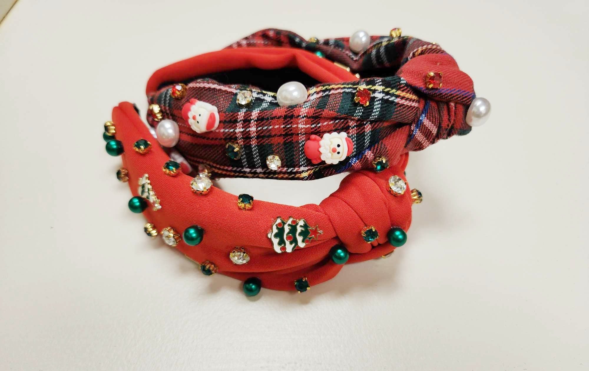 Beaded Headband - Yuletide Delight