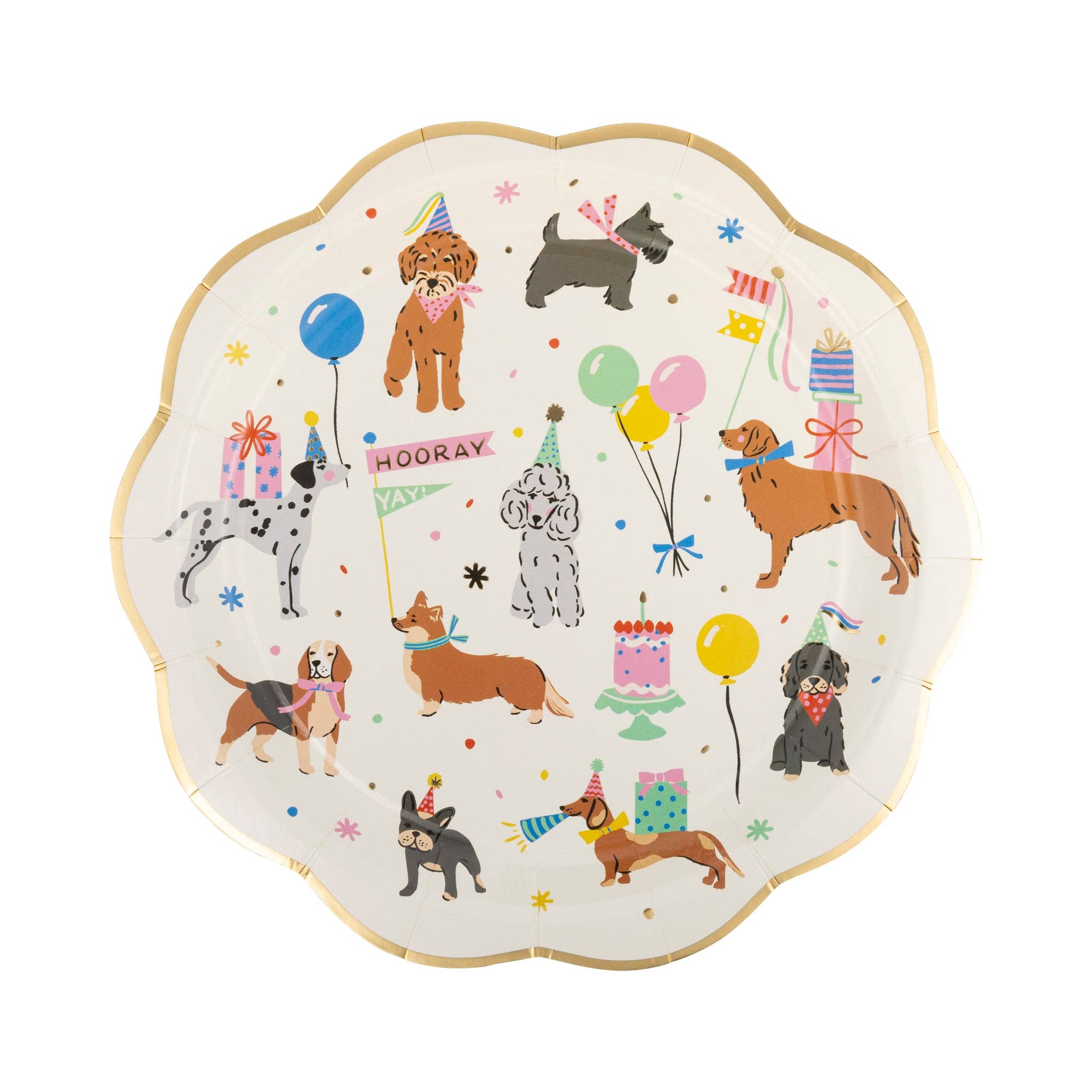 Dog Party Plate - 8 PK