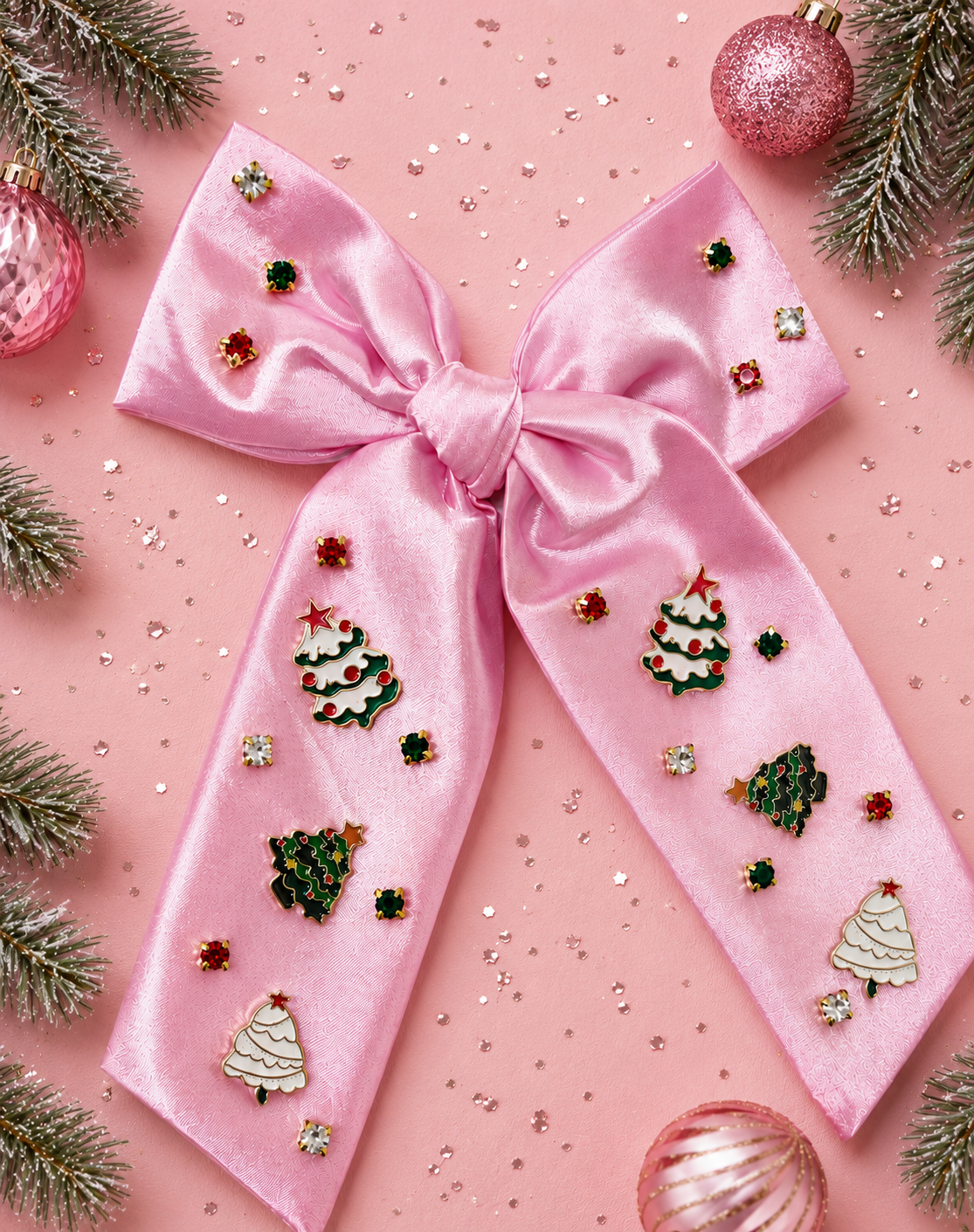 Satin Hair Bow - Tinsel Trinkets