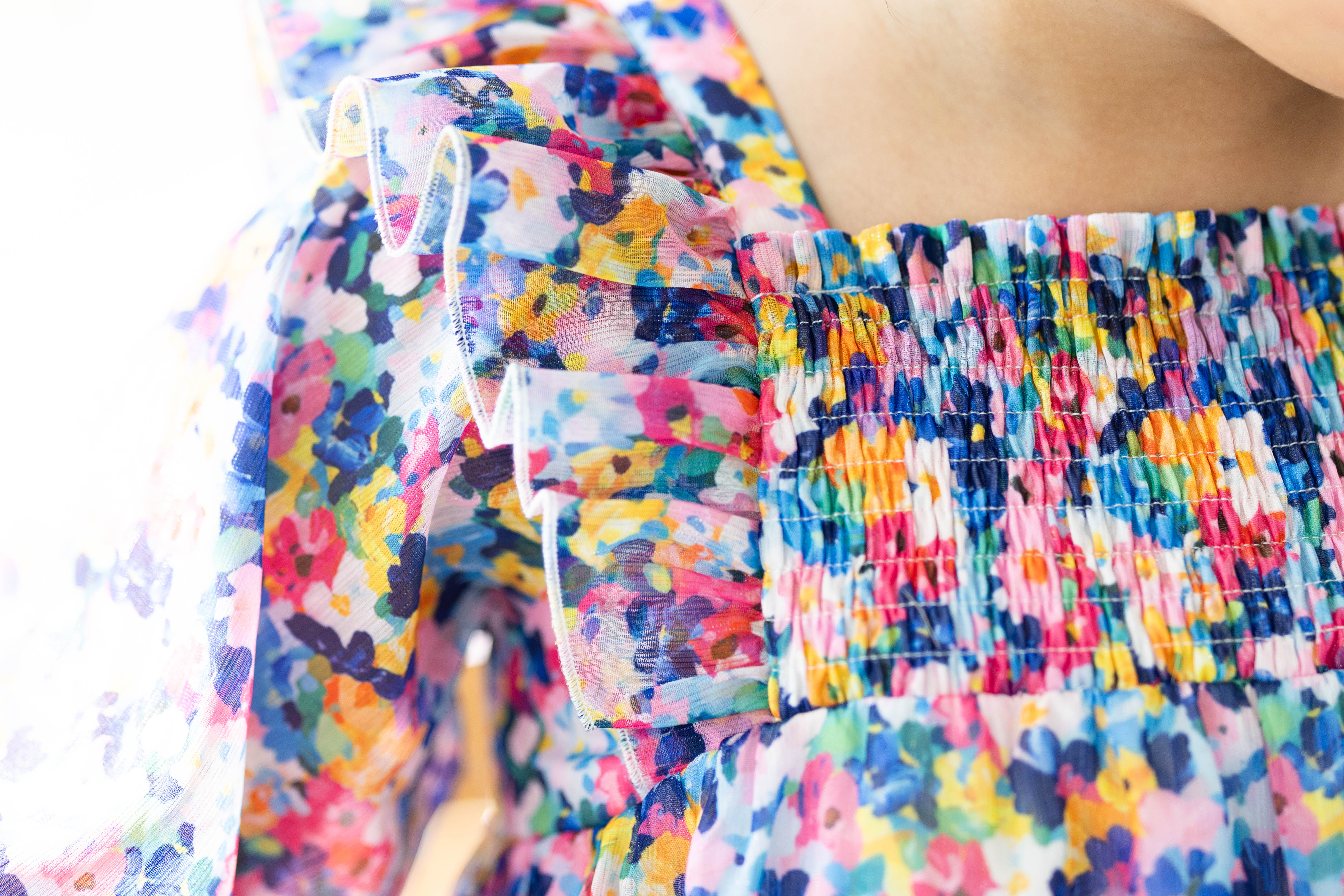 Brielle Shimmer Dress - Painted Petals