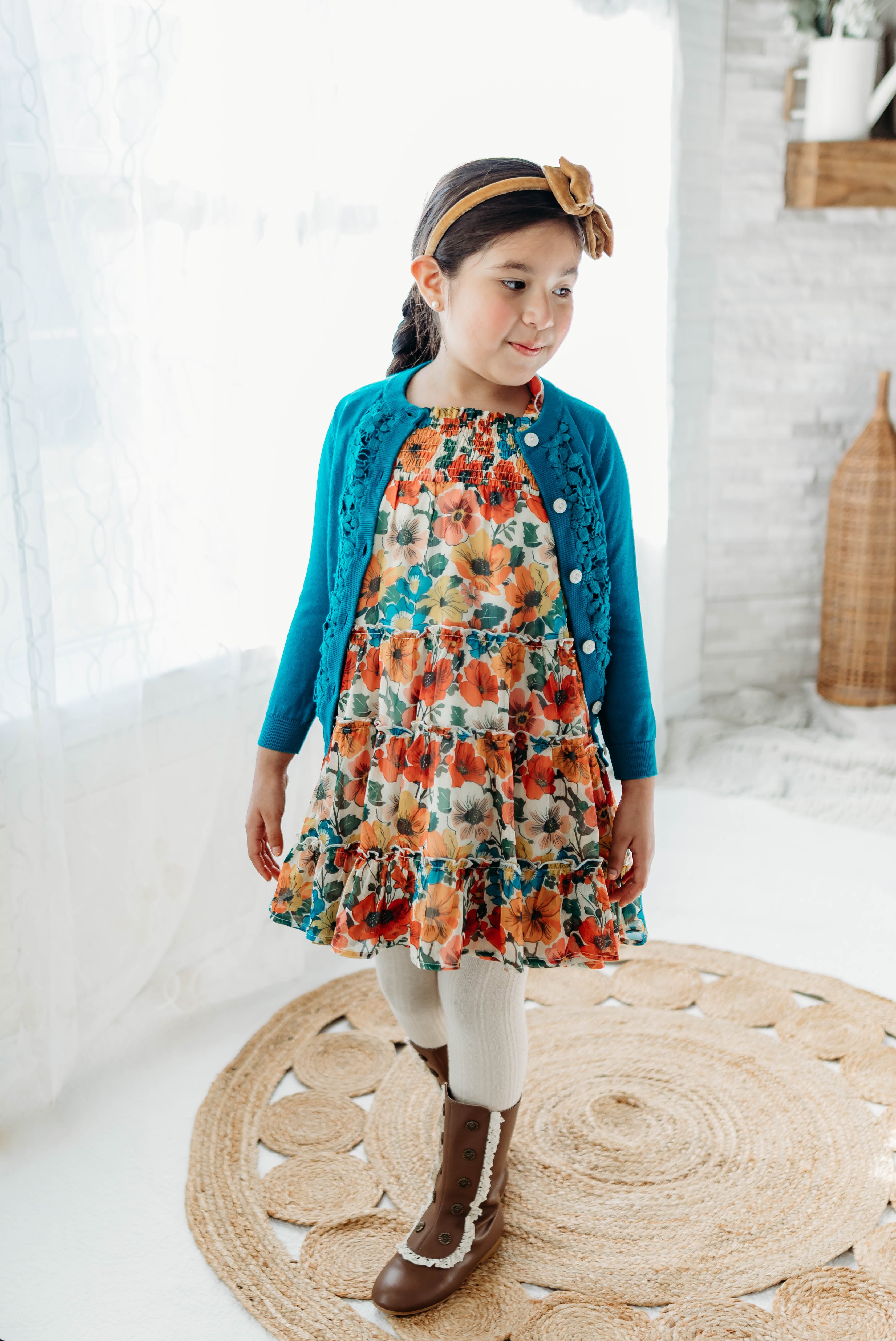 Brielle Shimmer Dress - Teal Revival