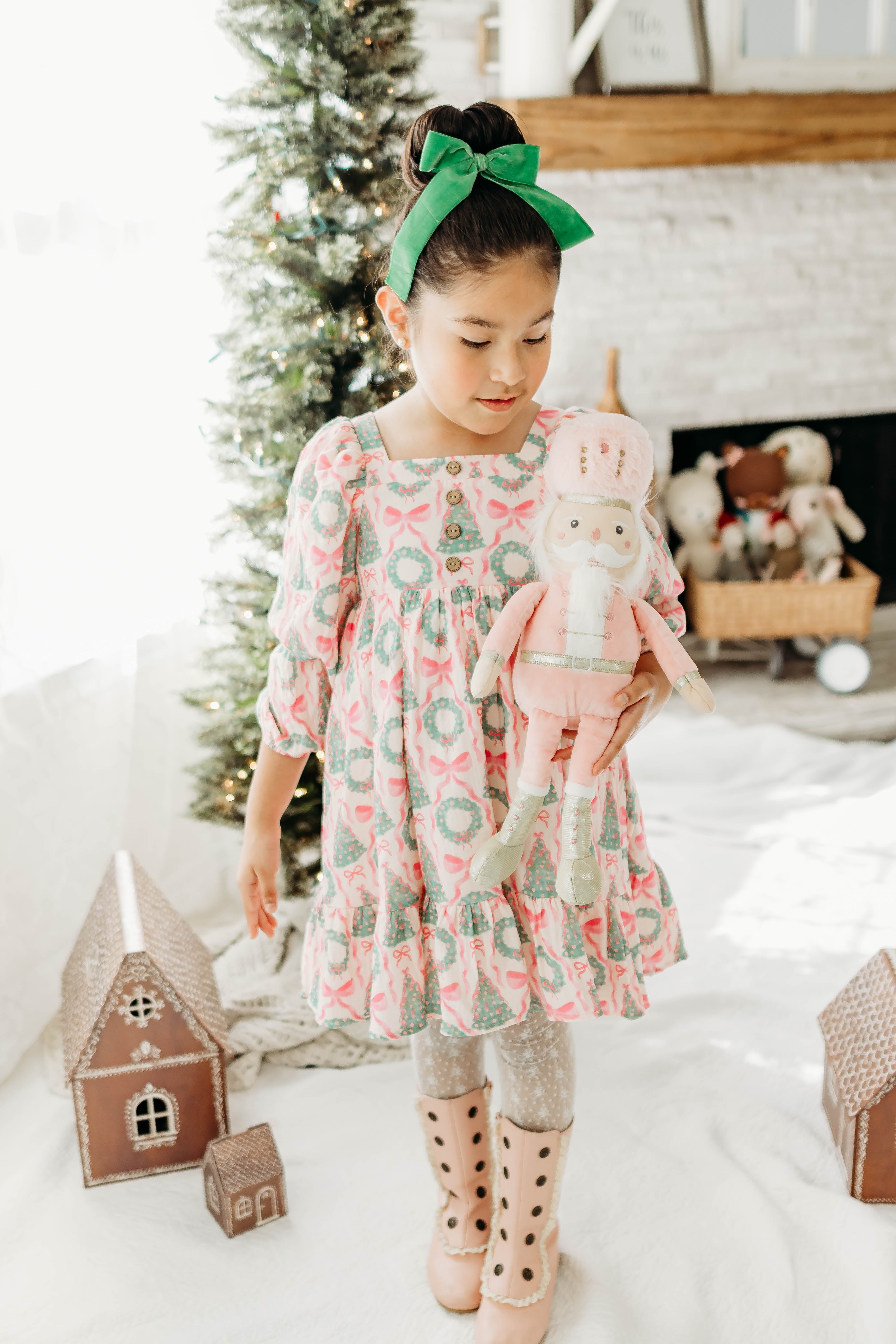Puff Sleeve Gauze Dress - Wreath & Wonder (Pre-Order)