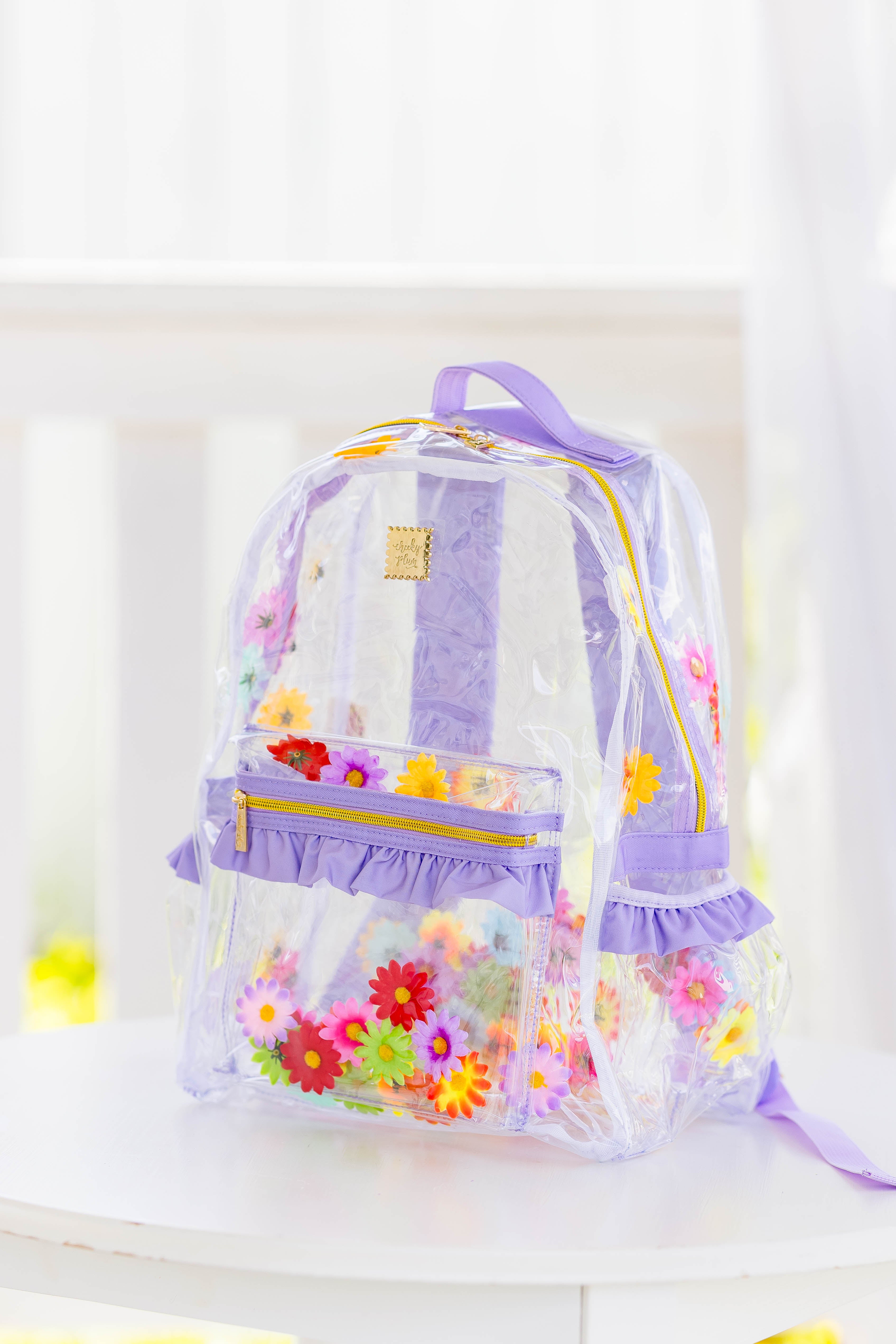 Bree Clear Backpack - Floral Frenzy (Pre-Order)