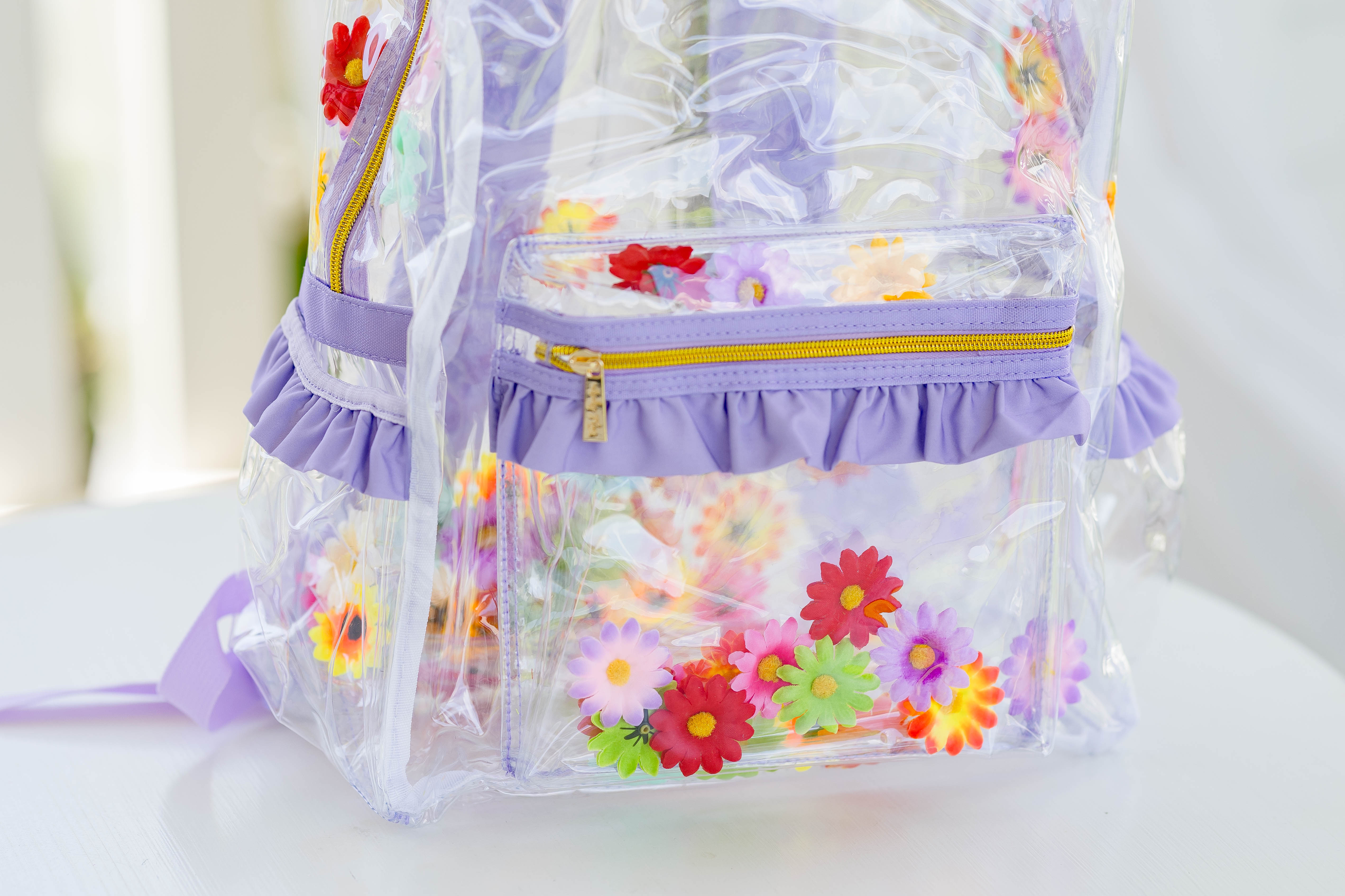 Bree Clear Backpack - Floral Frenzy (Pre-Order)