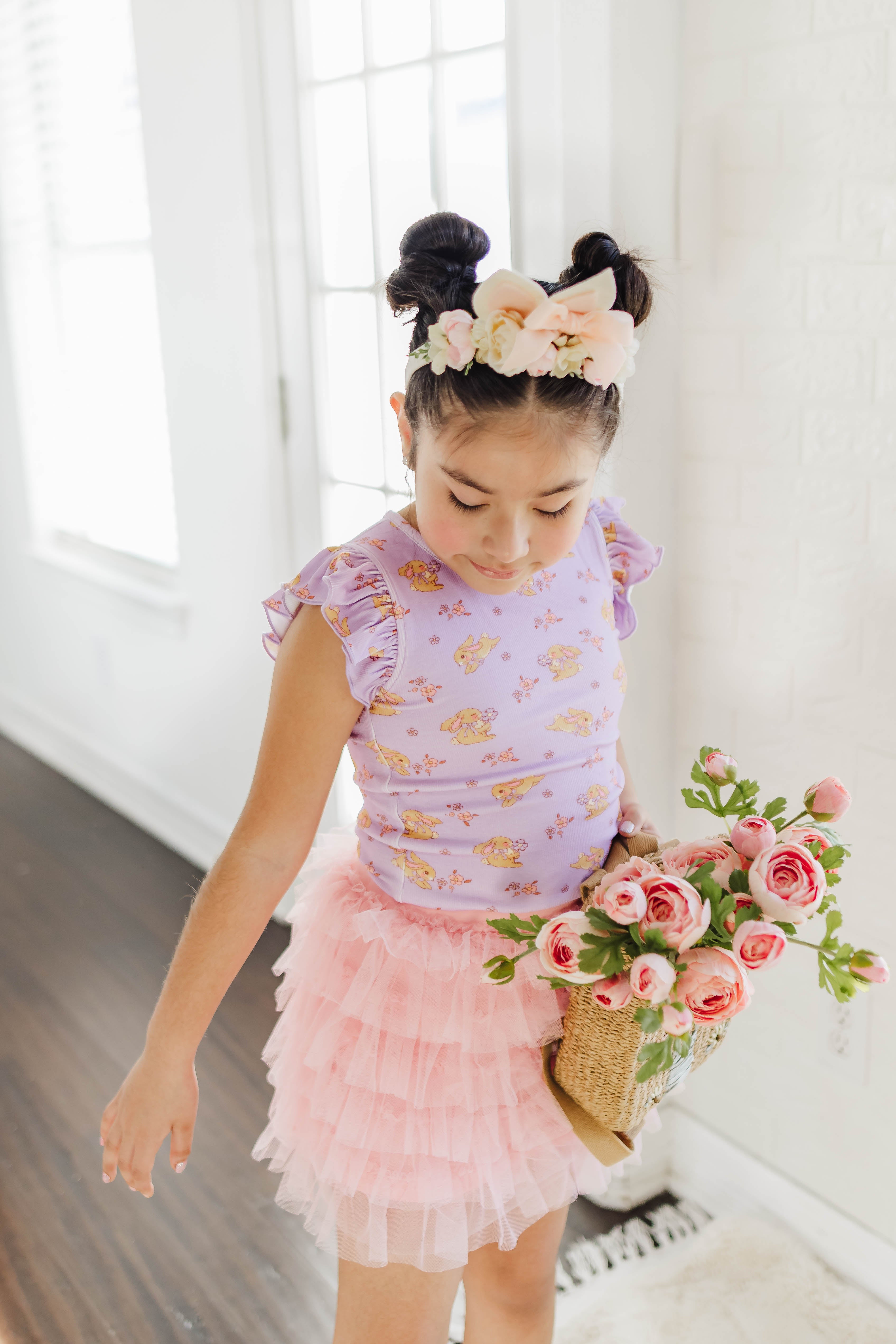 Ribbed Ruffle Top - Cottontail Garden