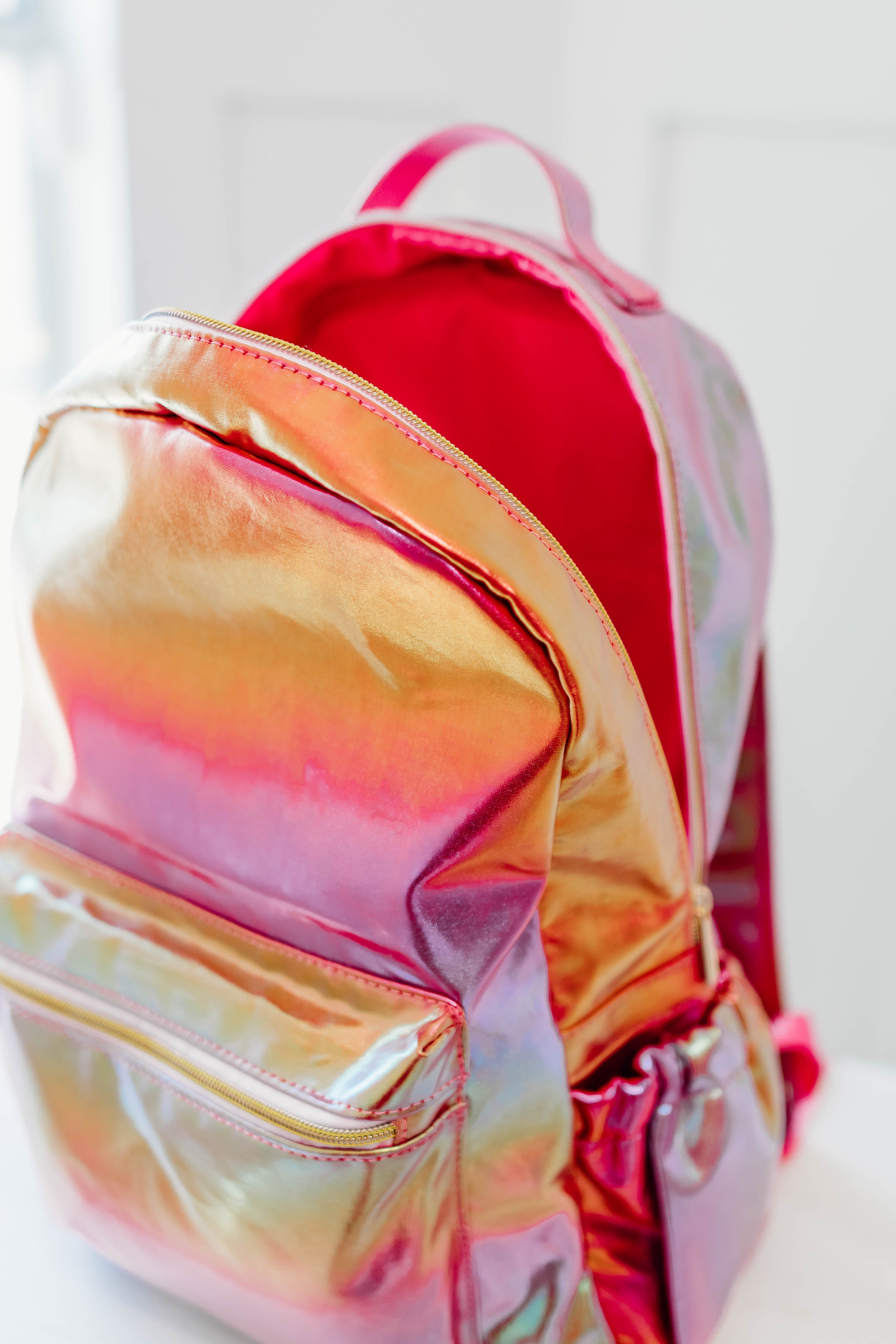 Bree Backpack - Metallic Fuchsia