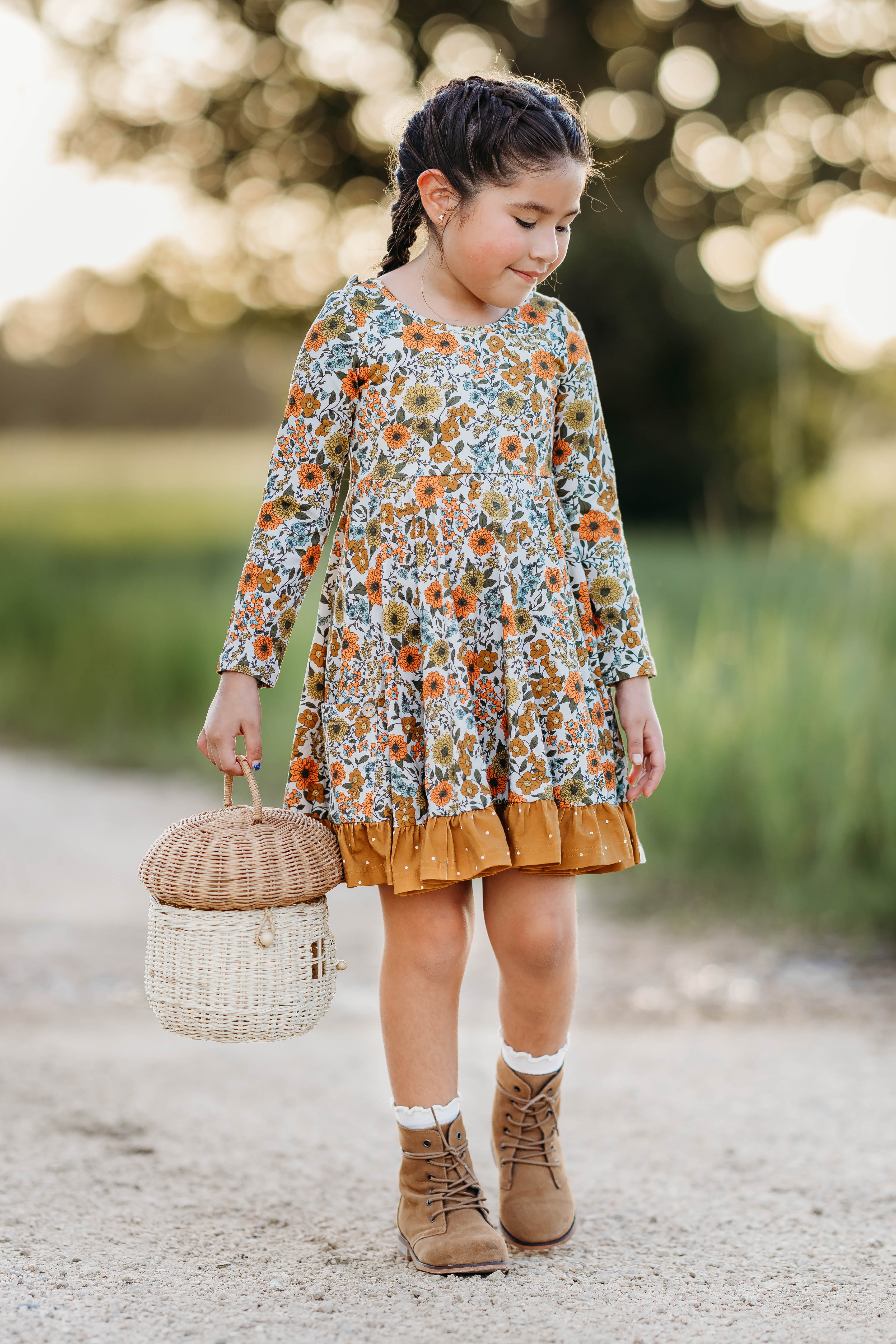 Elara Knit Dress - Marigold Meadow