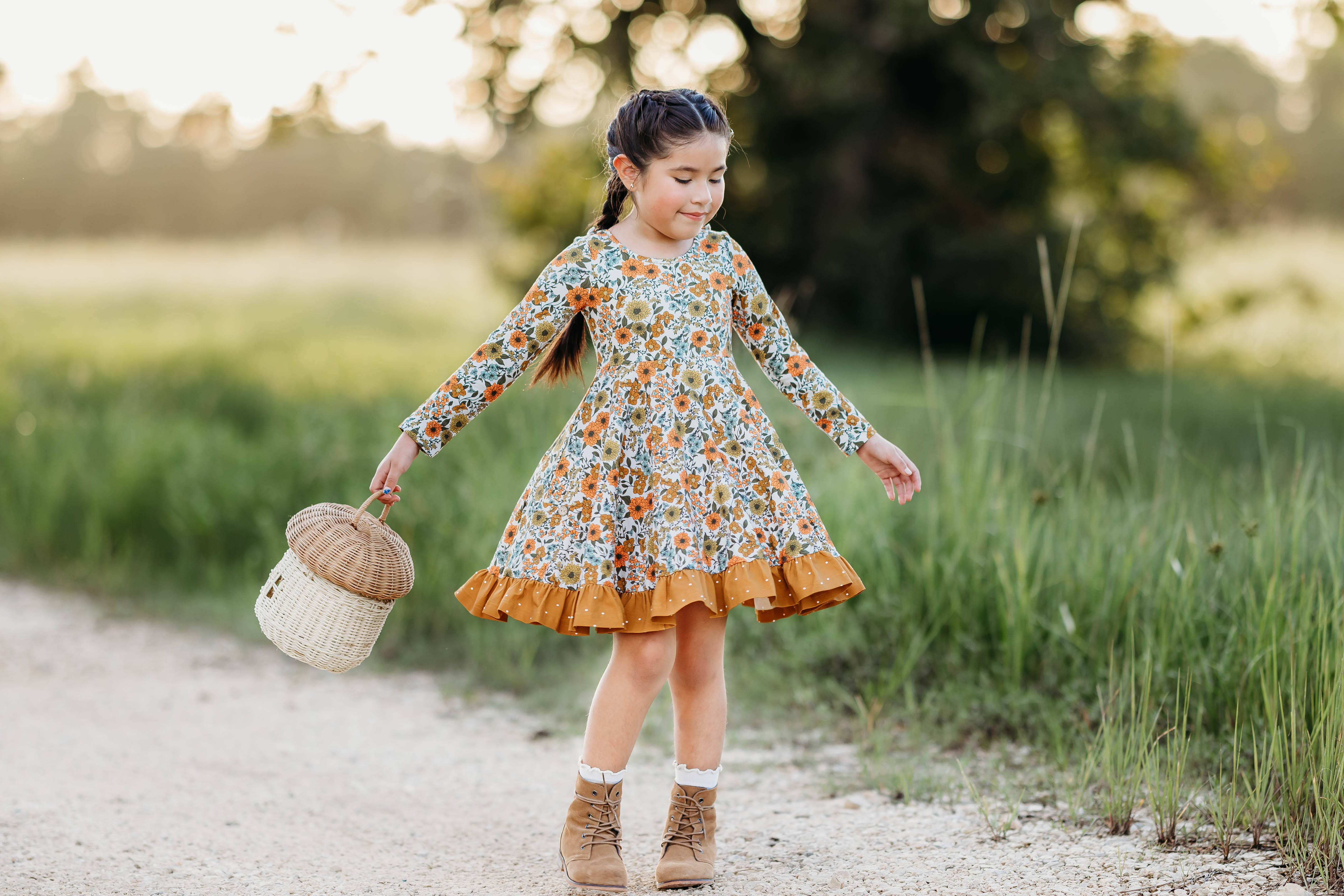 Elara Knit Dress - Marigold Meadow