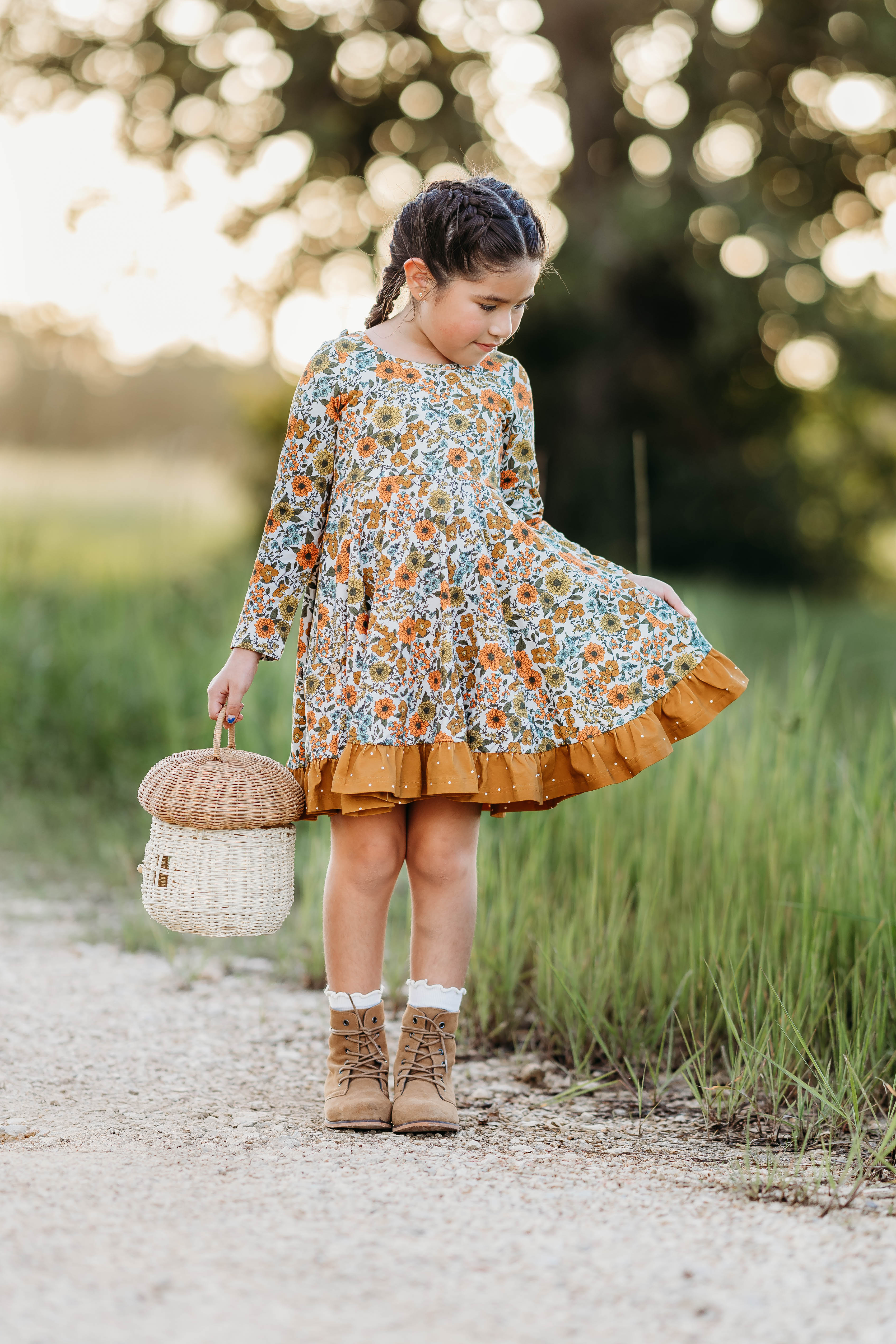 Elara Knit Dress - Marigold Meadow