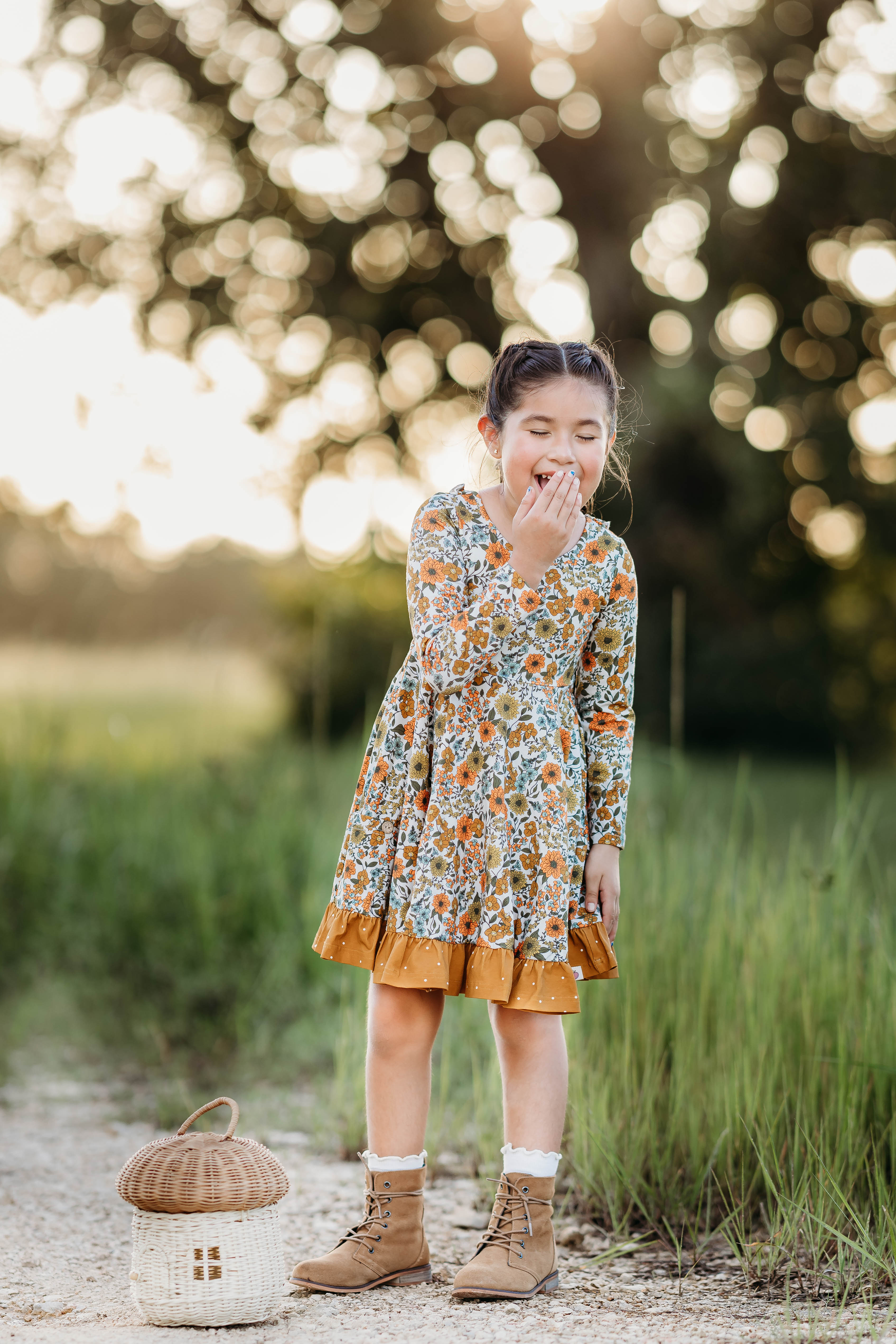 Elara Knit Dress - Marigold Meadow