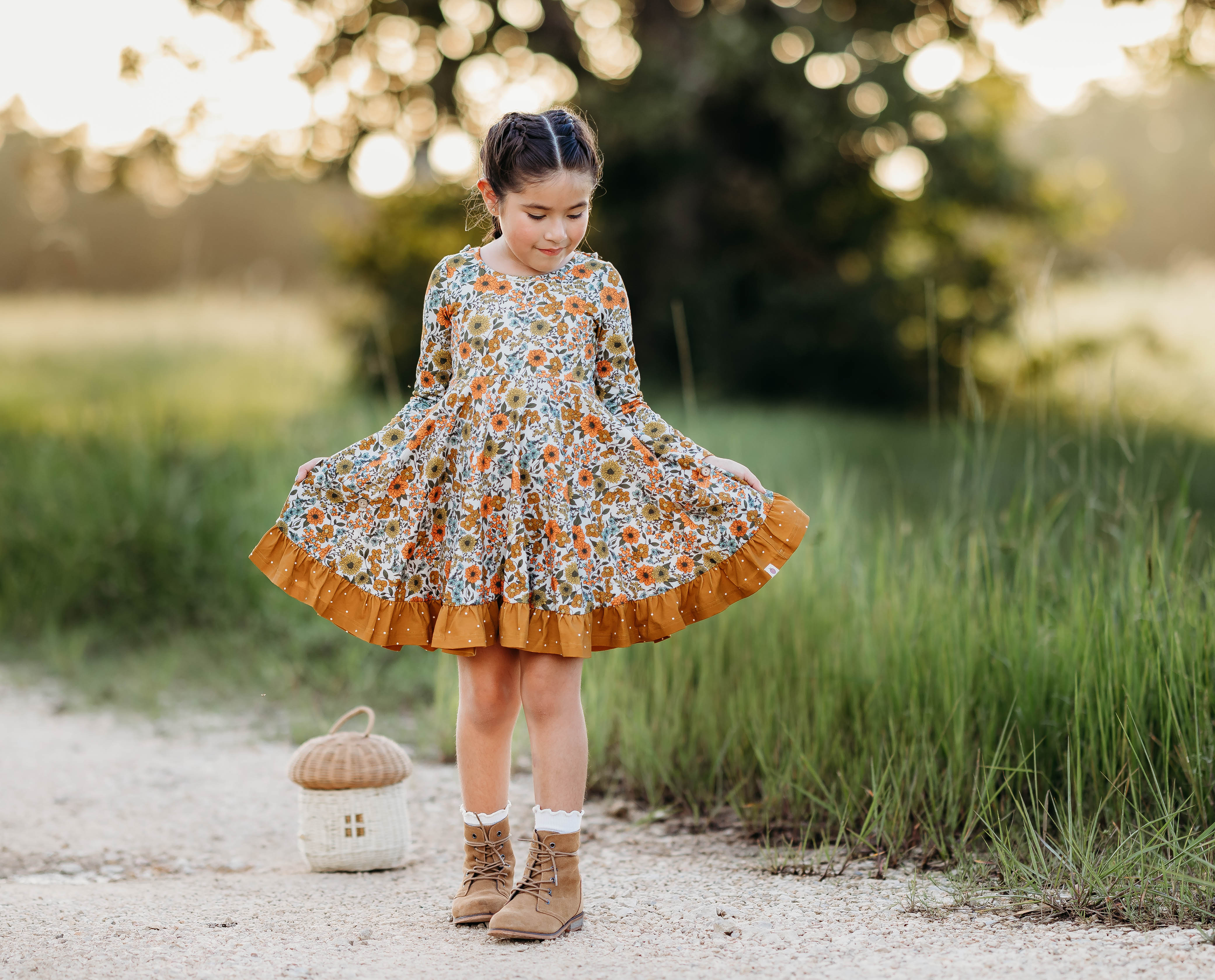 Elara Knit Dress - Marigold Meadow