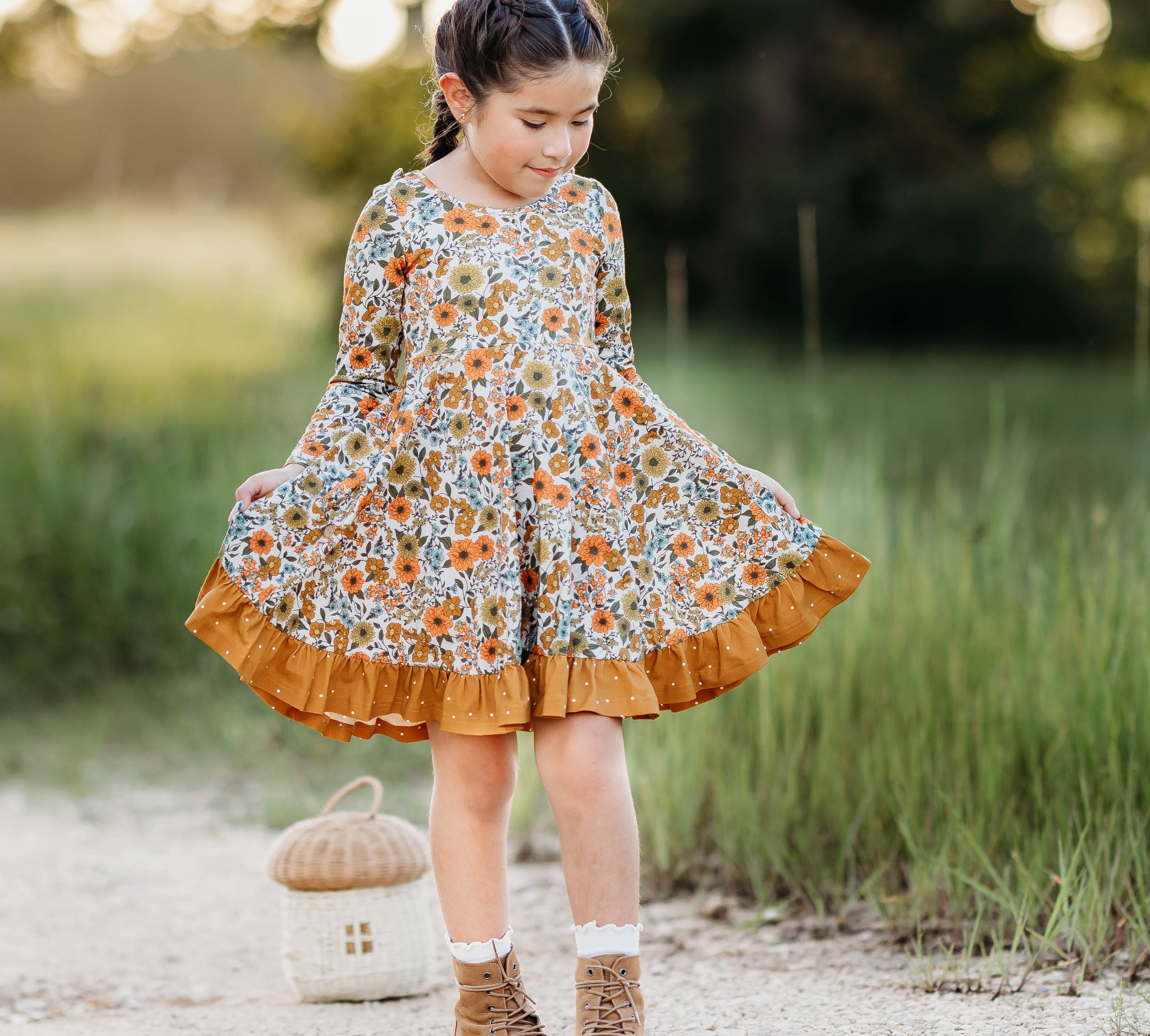 Elara Knit Dress - Marigold Meadow