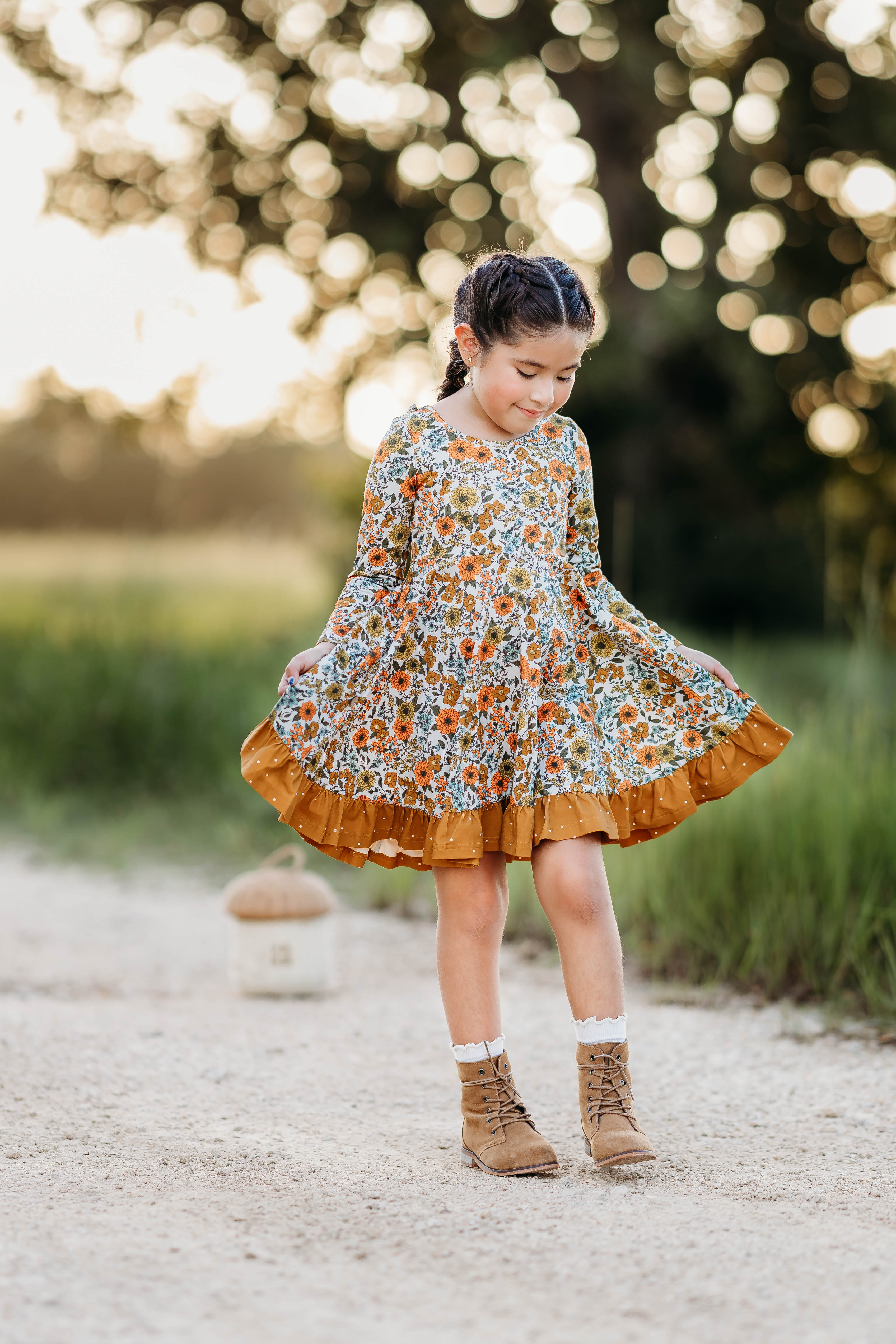 Elara Knit Dress - Marigold Meadow