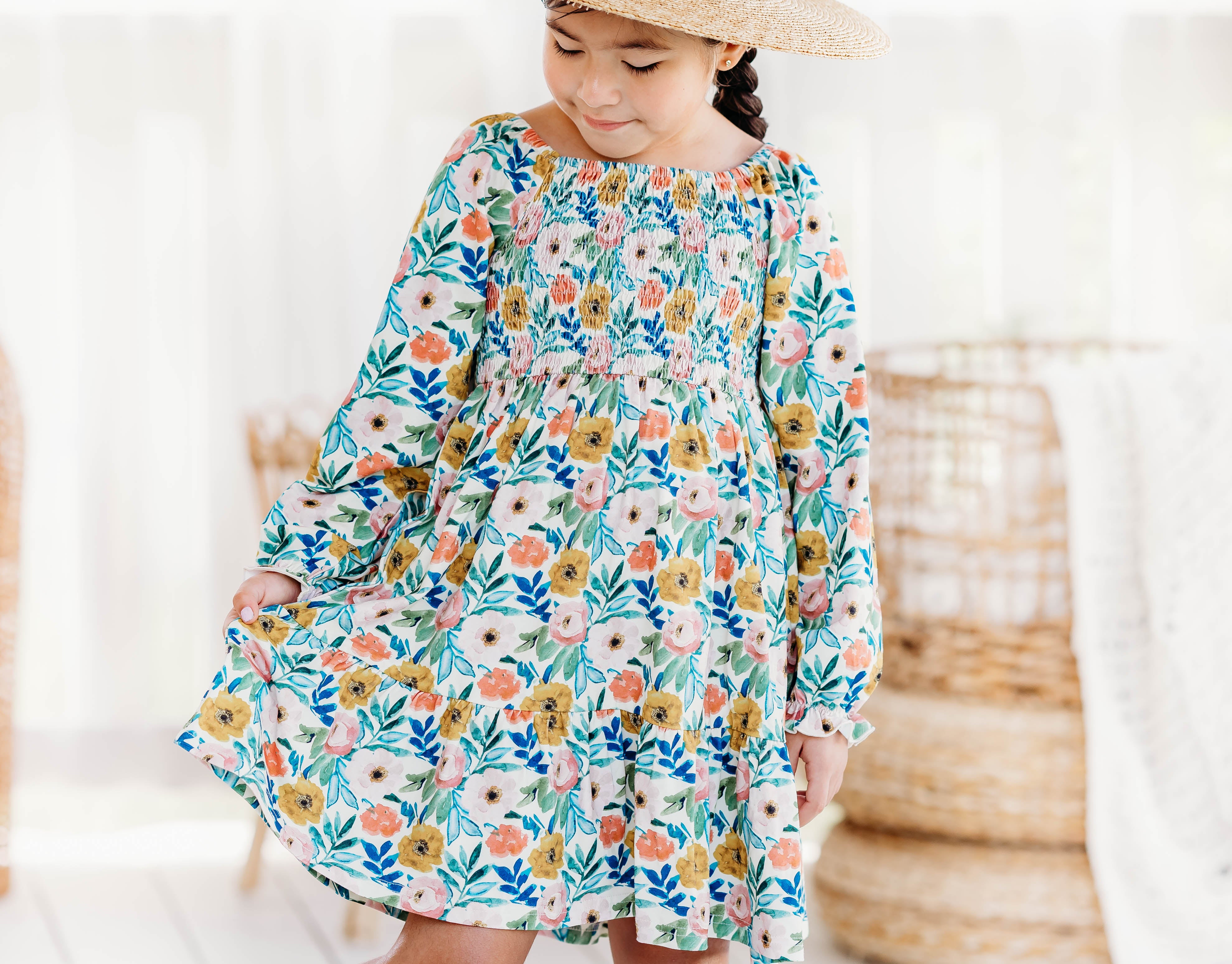 Sadie Knit Dress - Bluebell Sunshine (PRE-ORDER)